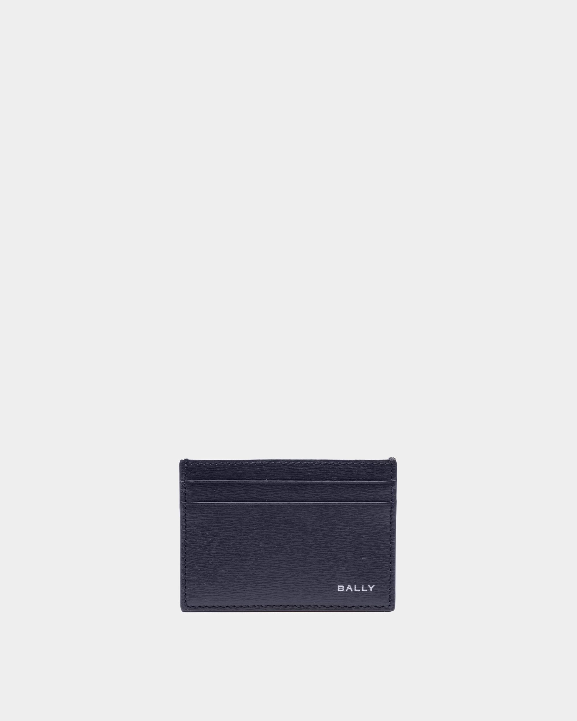 Bally Global - Crossing Card Holder In Midnight Leather - Blue