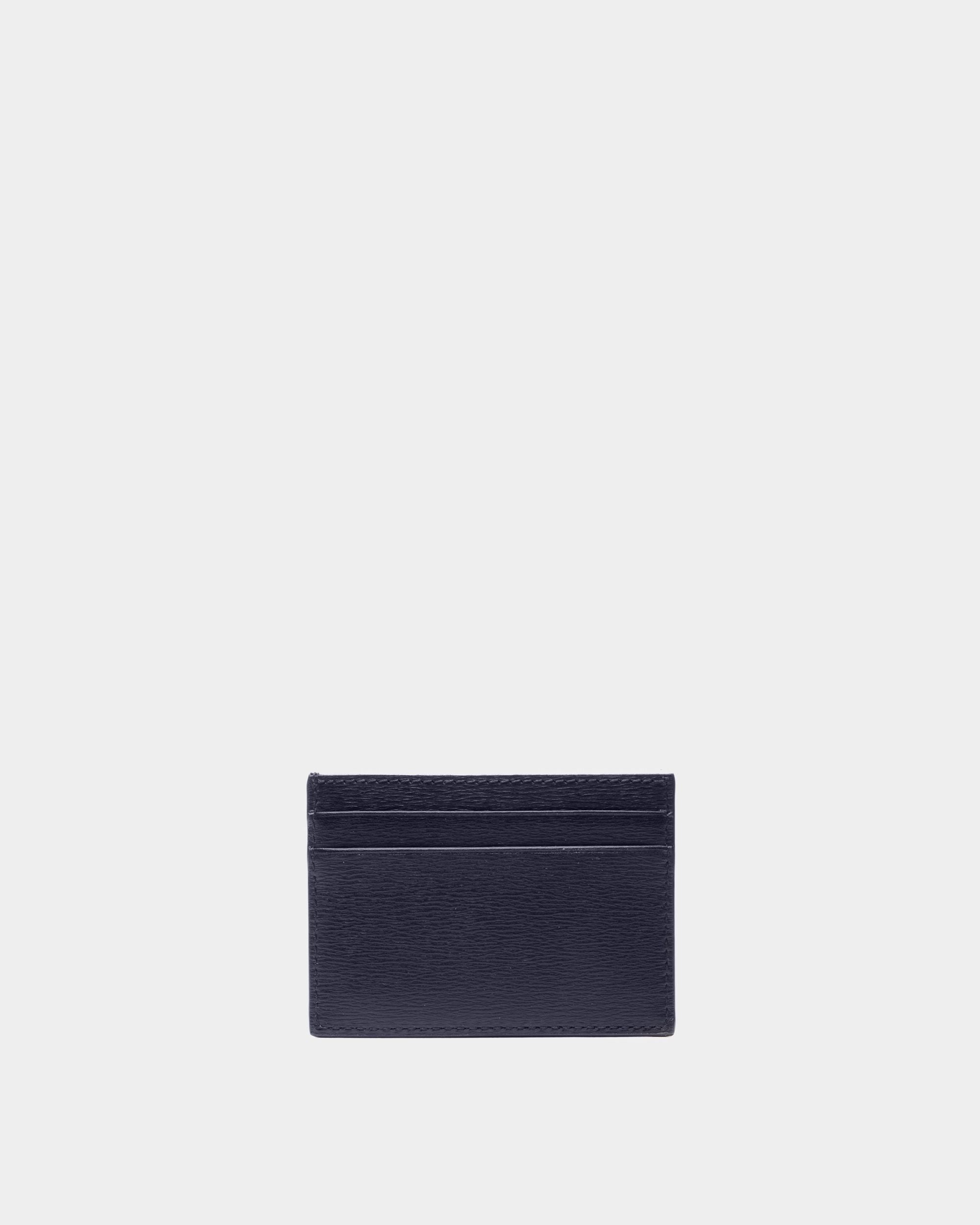 Bally Global - Crossing Card Holder In Midnight Leather - Blue