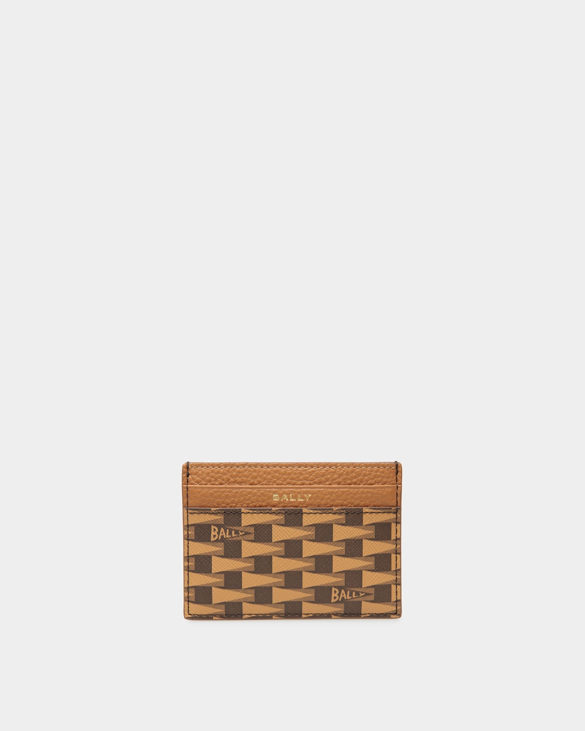 Bally Global - Pennant Business Card Holder In Brown Synthetic - Brown