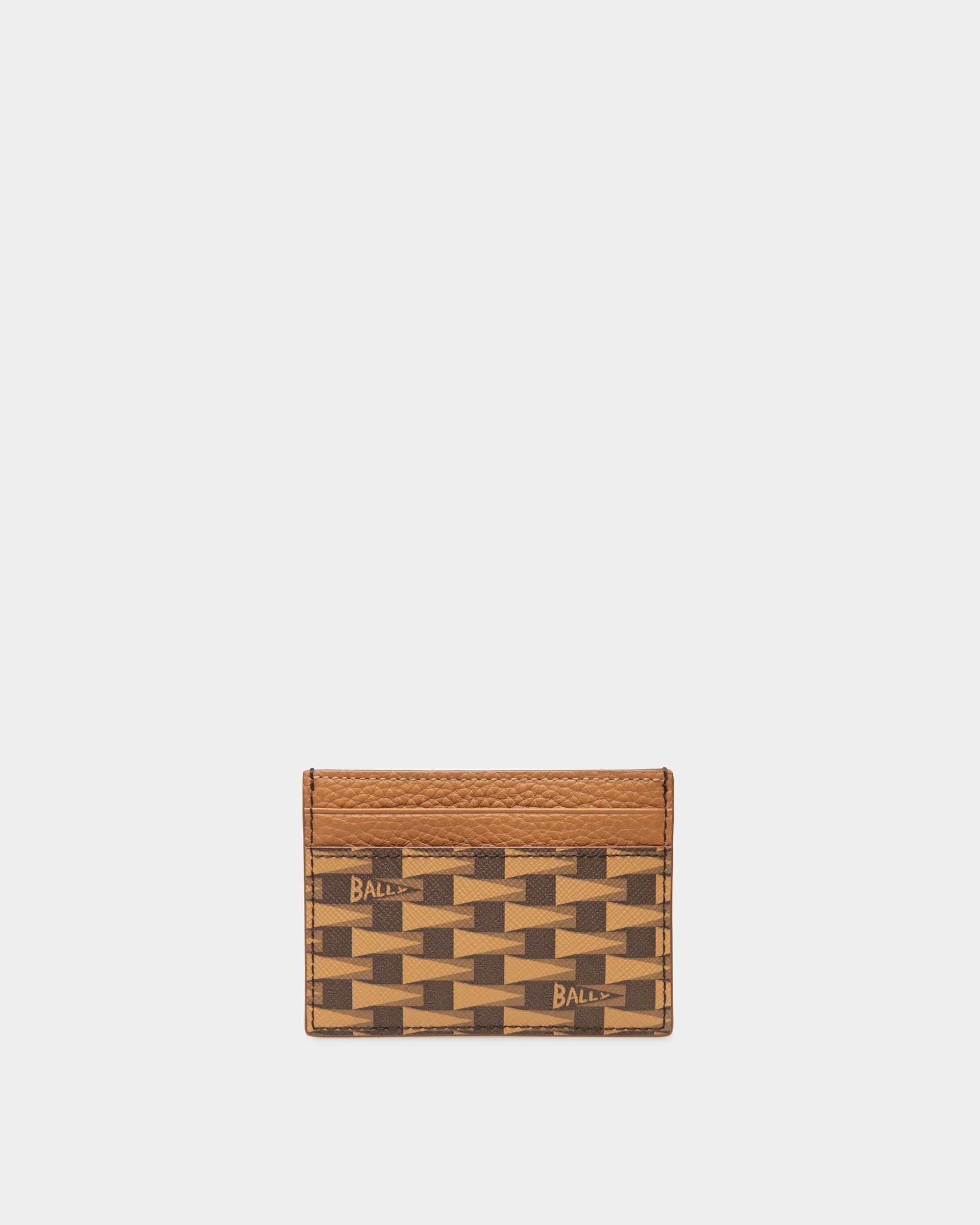 Bally Global - Pennant Business Card Holder In Brown Synthetic - Brown