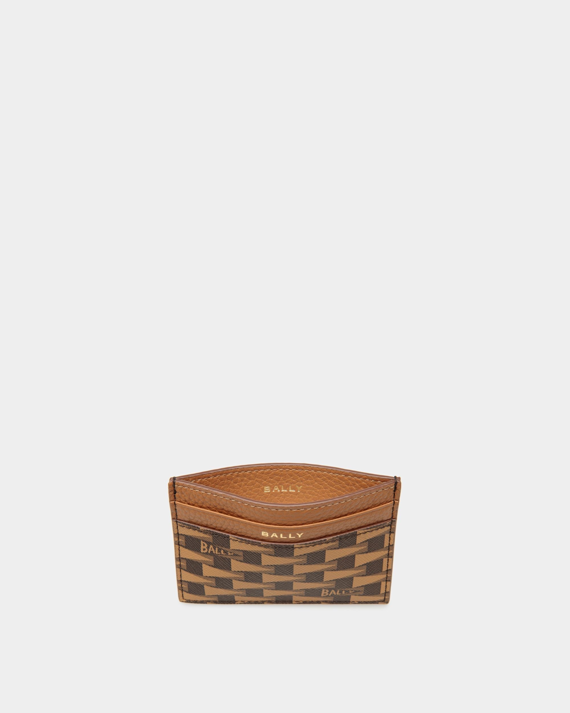 Bally Global - Pennant Business Card Holder In Brown Synthetic - Brown