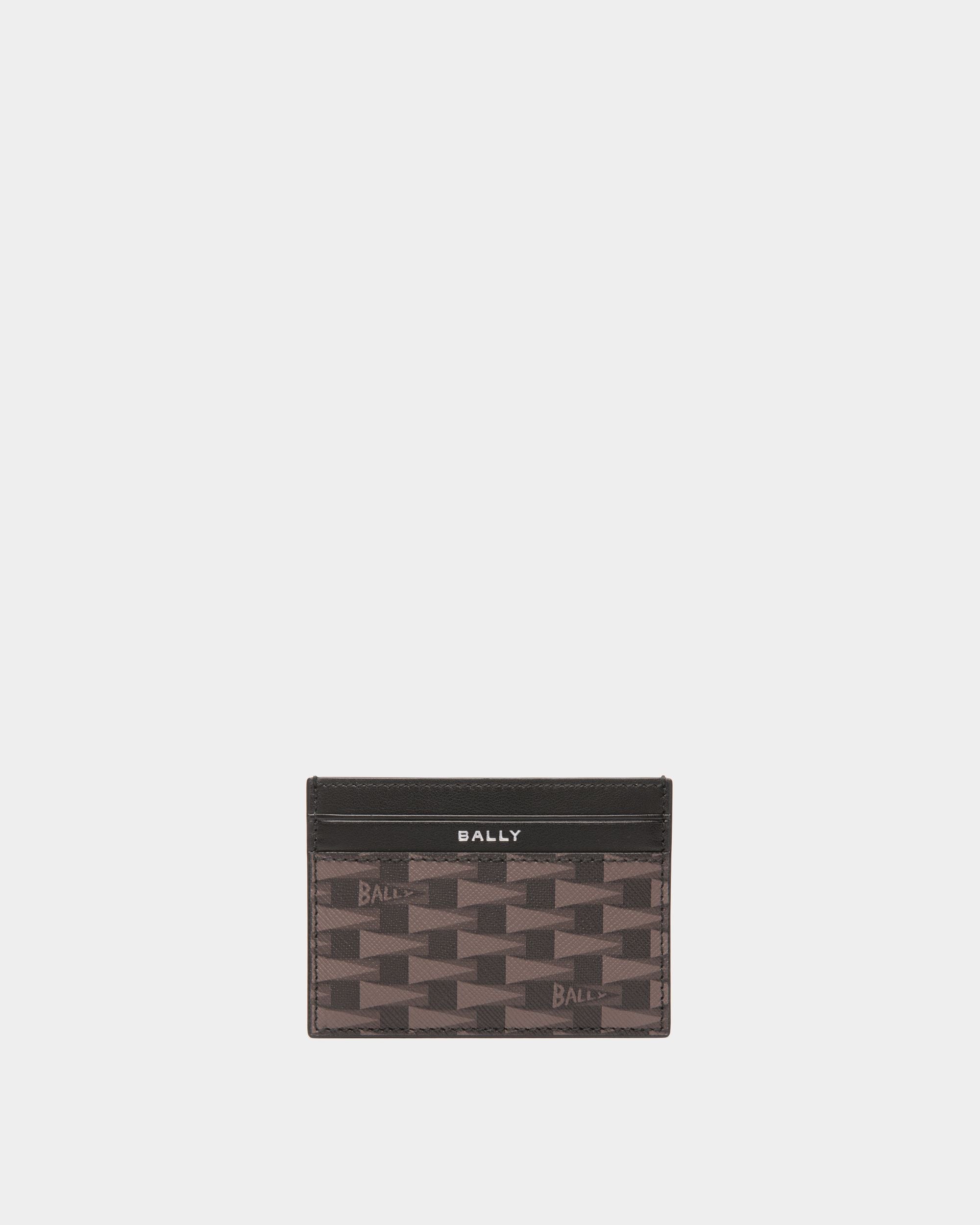 Bally Global - Pennant Credit Card Case in Black Pennant Motif - Negro