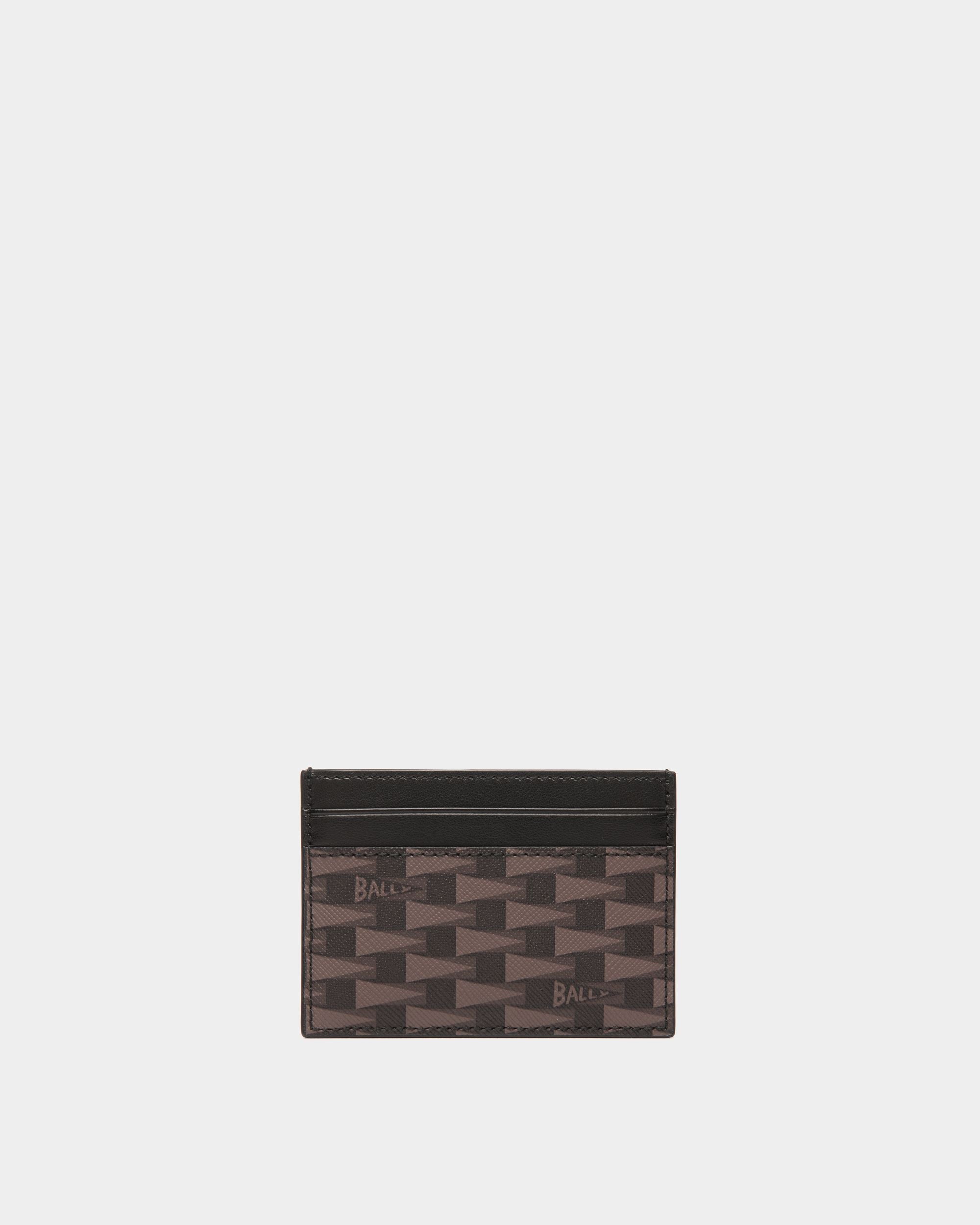 Bally Global - Pennant Credit Card Case in Black Pennant Motif - Negro