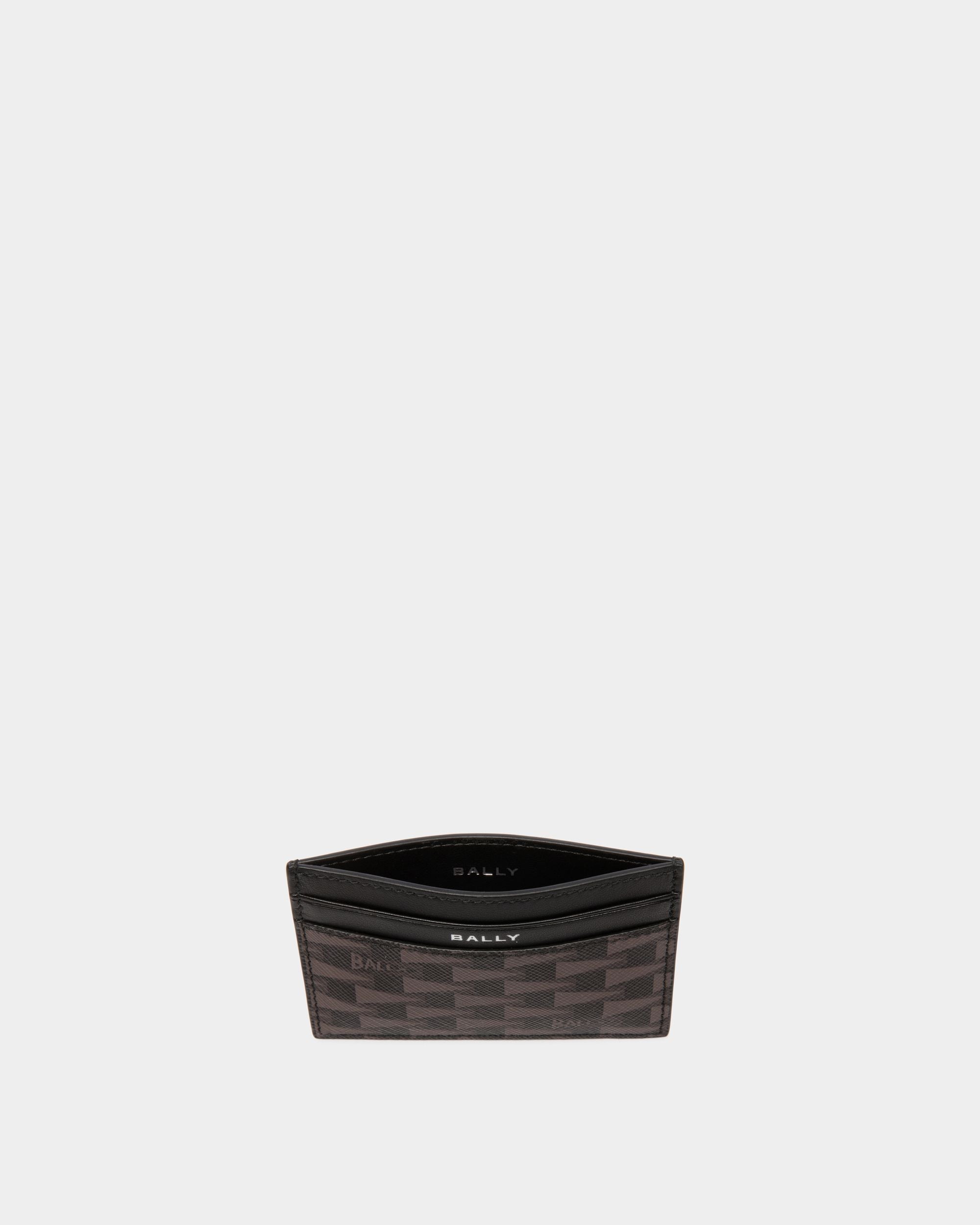 Bally Global - Pennant Credit Card Case in Black Pennant Motif - Negro