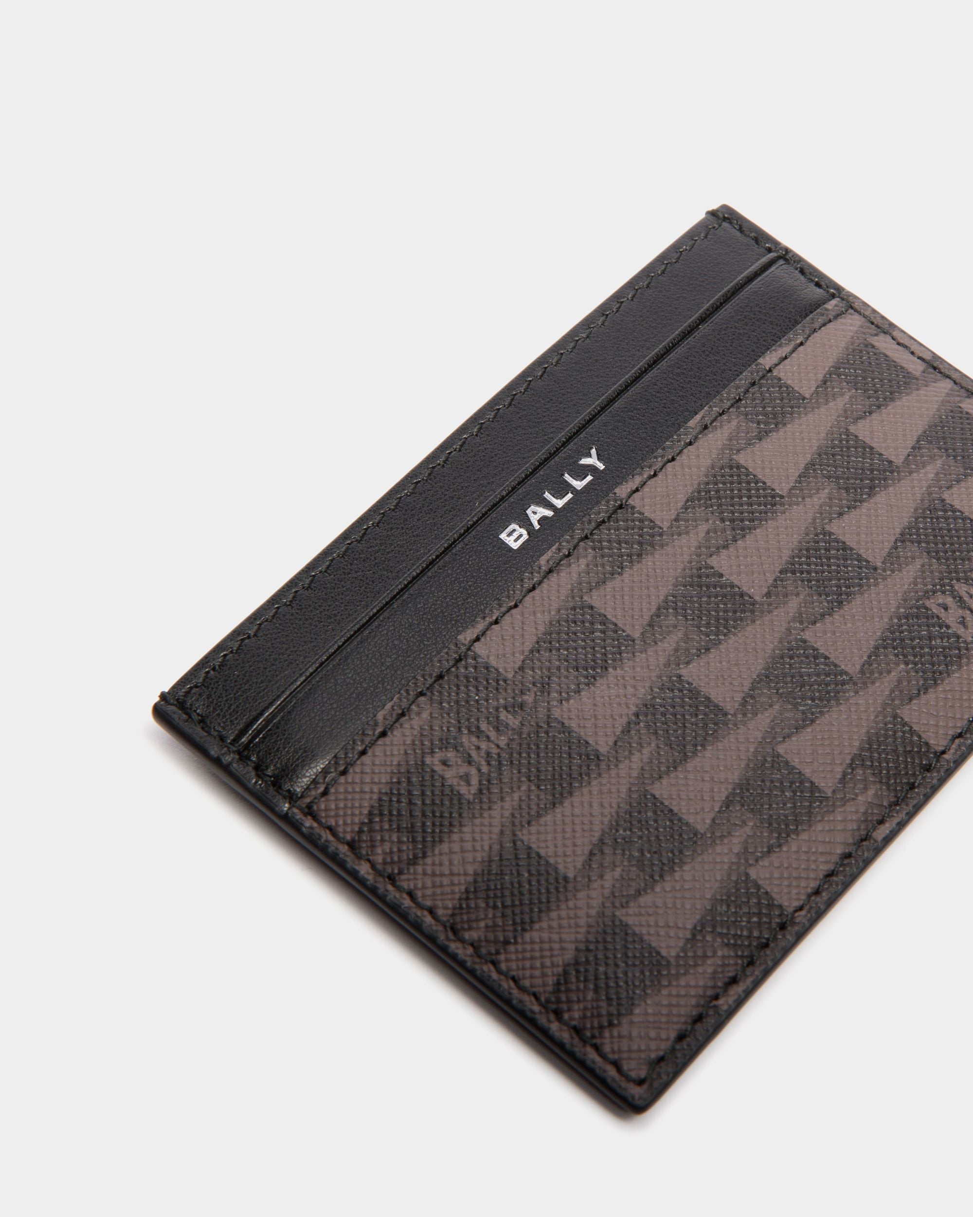 Bally Global - Pennant Credit Card Case in Black Pennant Motif - Negro