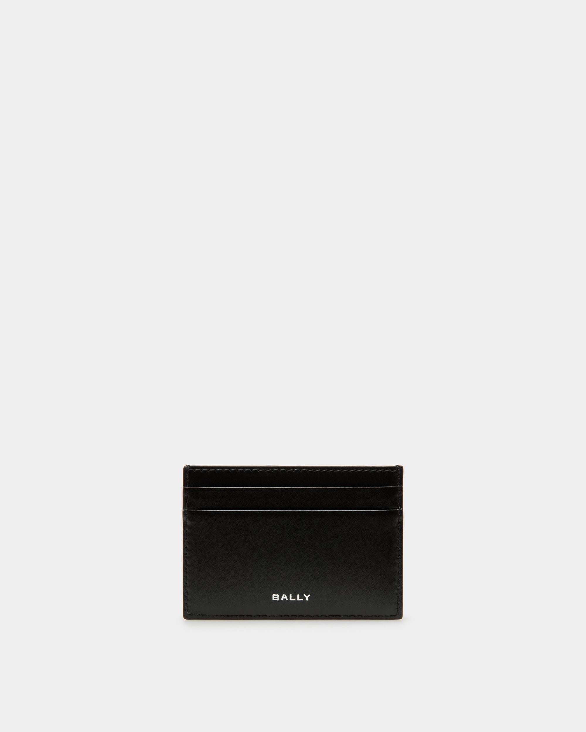 Bally Global - Lago Business Card Holder In Midnight Leather - Blue