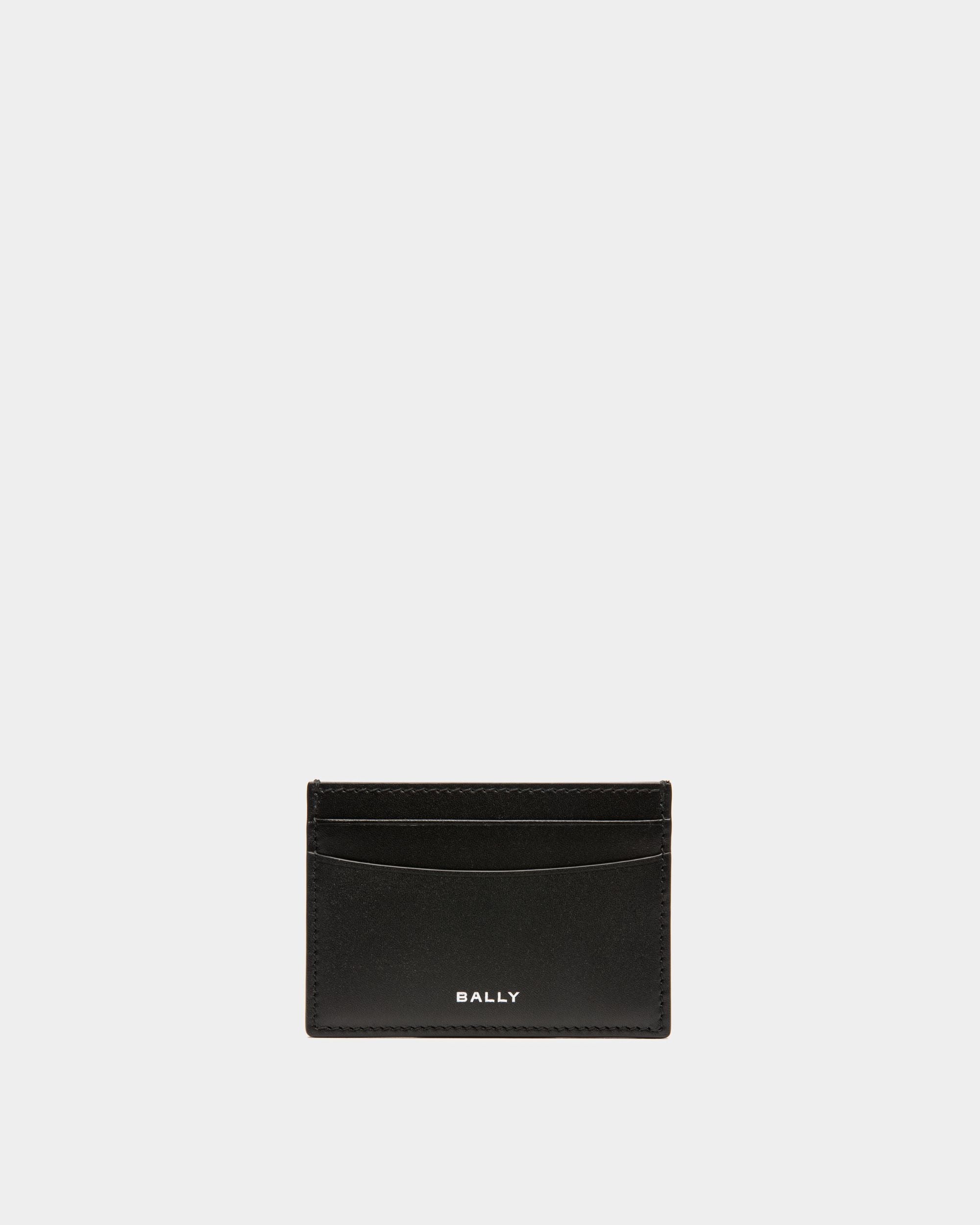 Bally Global - Tarjetero Busy Bally De Piel Negra - Negro