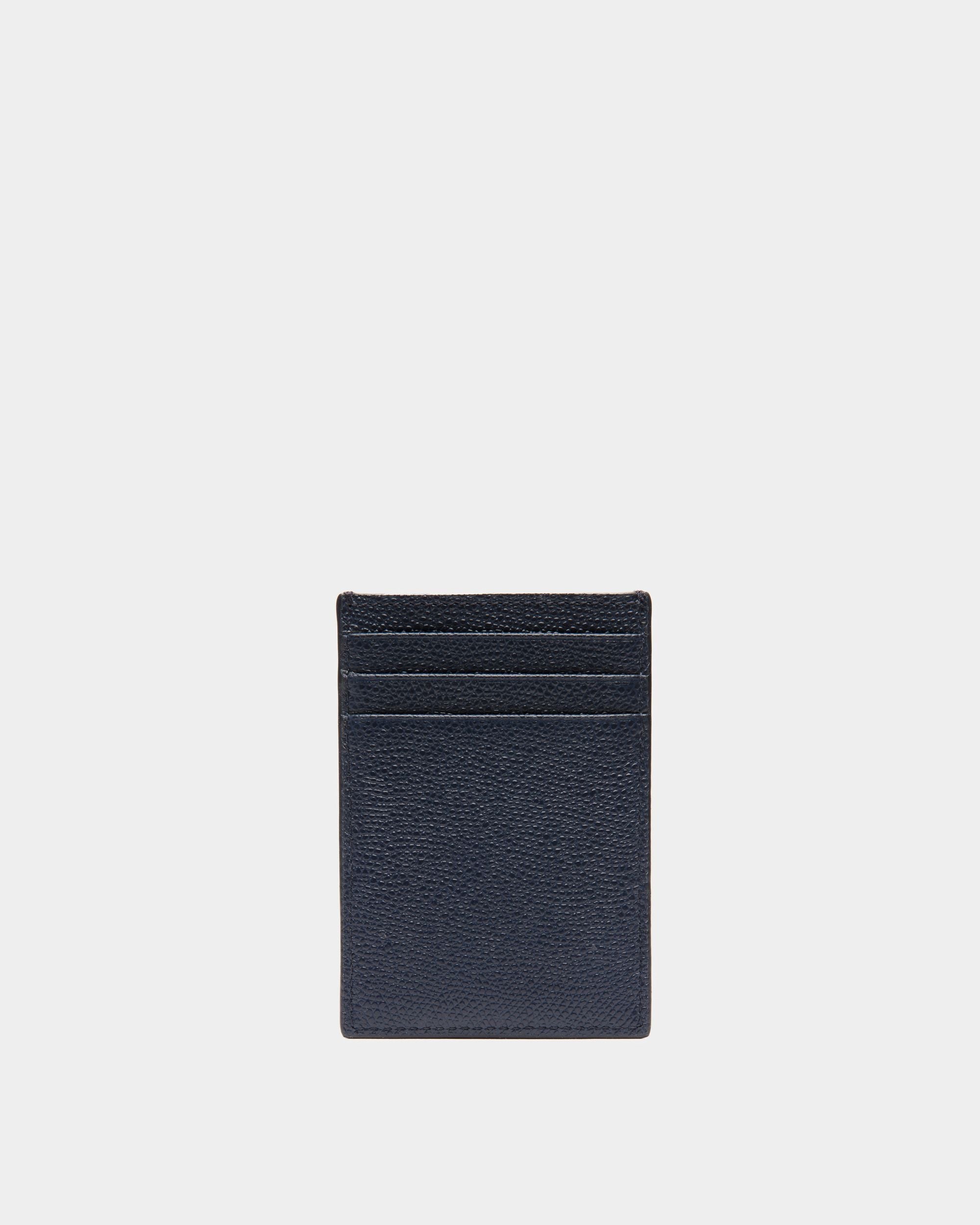 Bally Global - Flag Card Holder in Blue Leather - Blue
