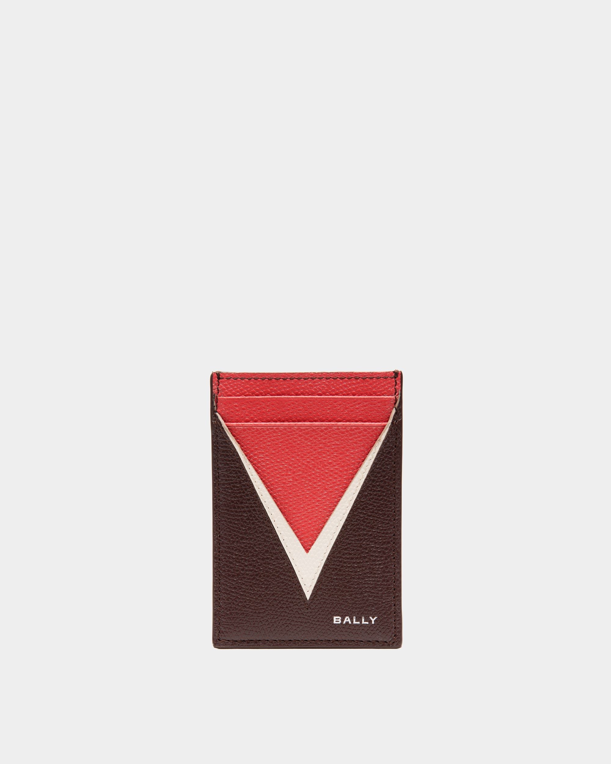 Bally Global - Flag Card Holder In Brown Leather - Brown