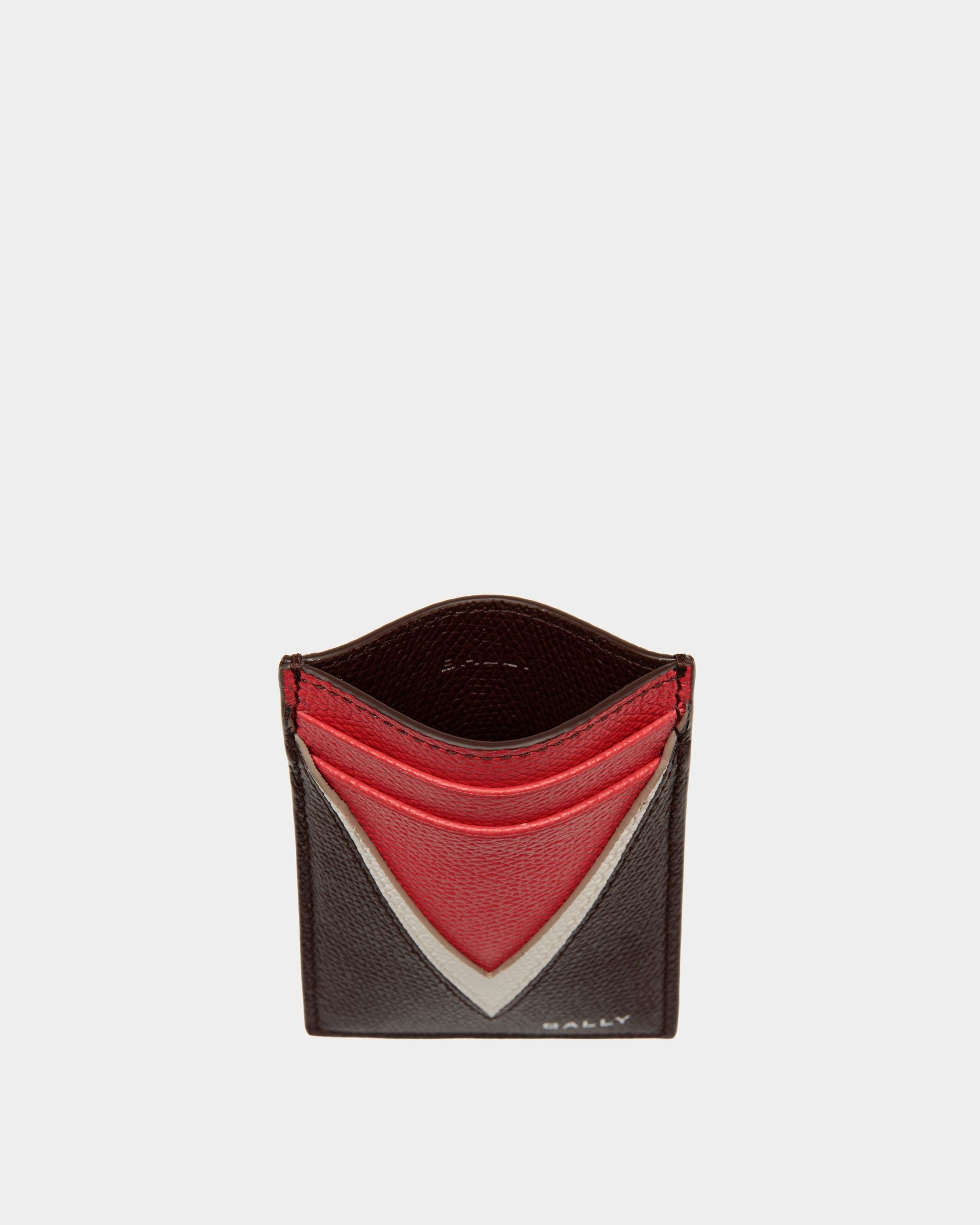 Bally Global - Flag Card Holder In Brown Leather - Brown