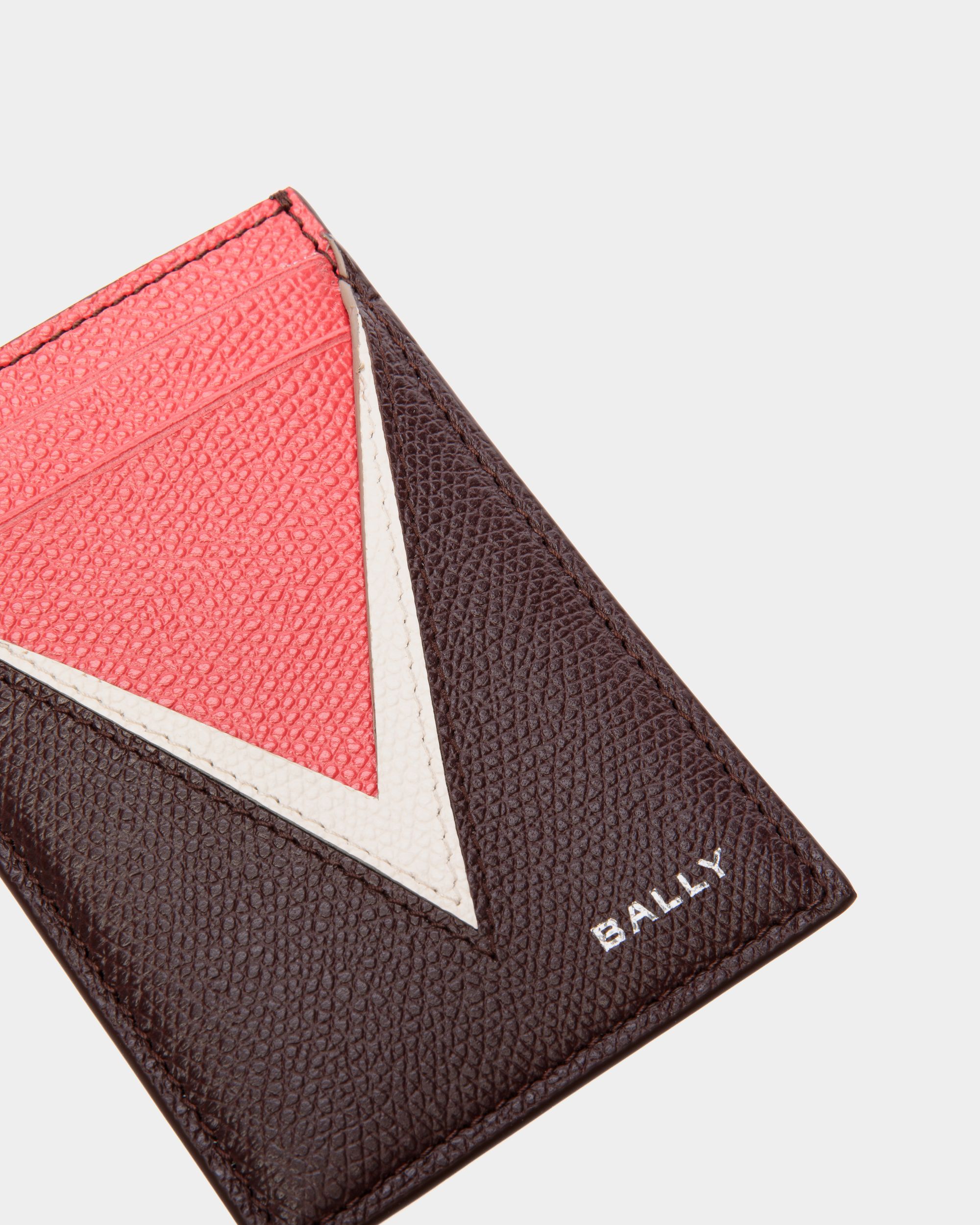 Bally Global - Flag Card Holder In Brown Leather - Brown