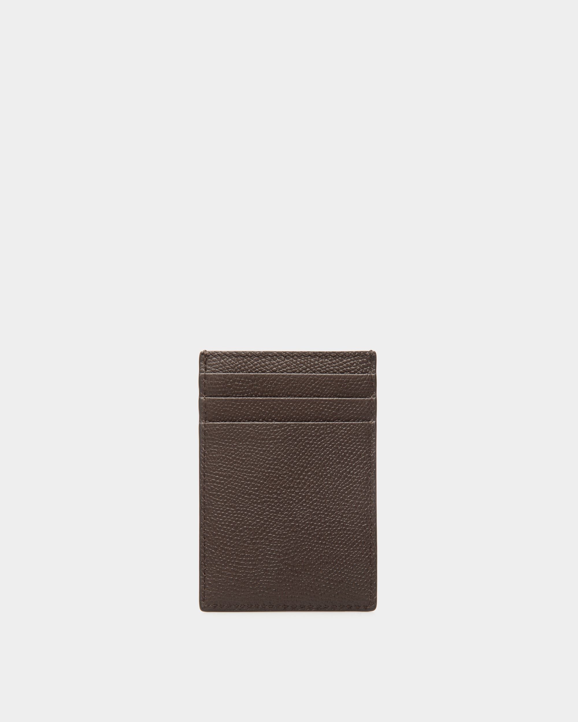 Bally Global - Flag Card Holder in Ebano Leather - Brown