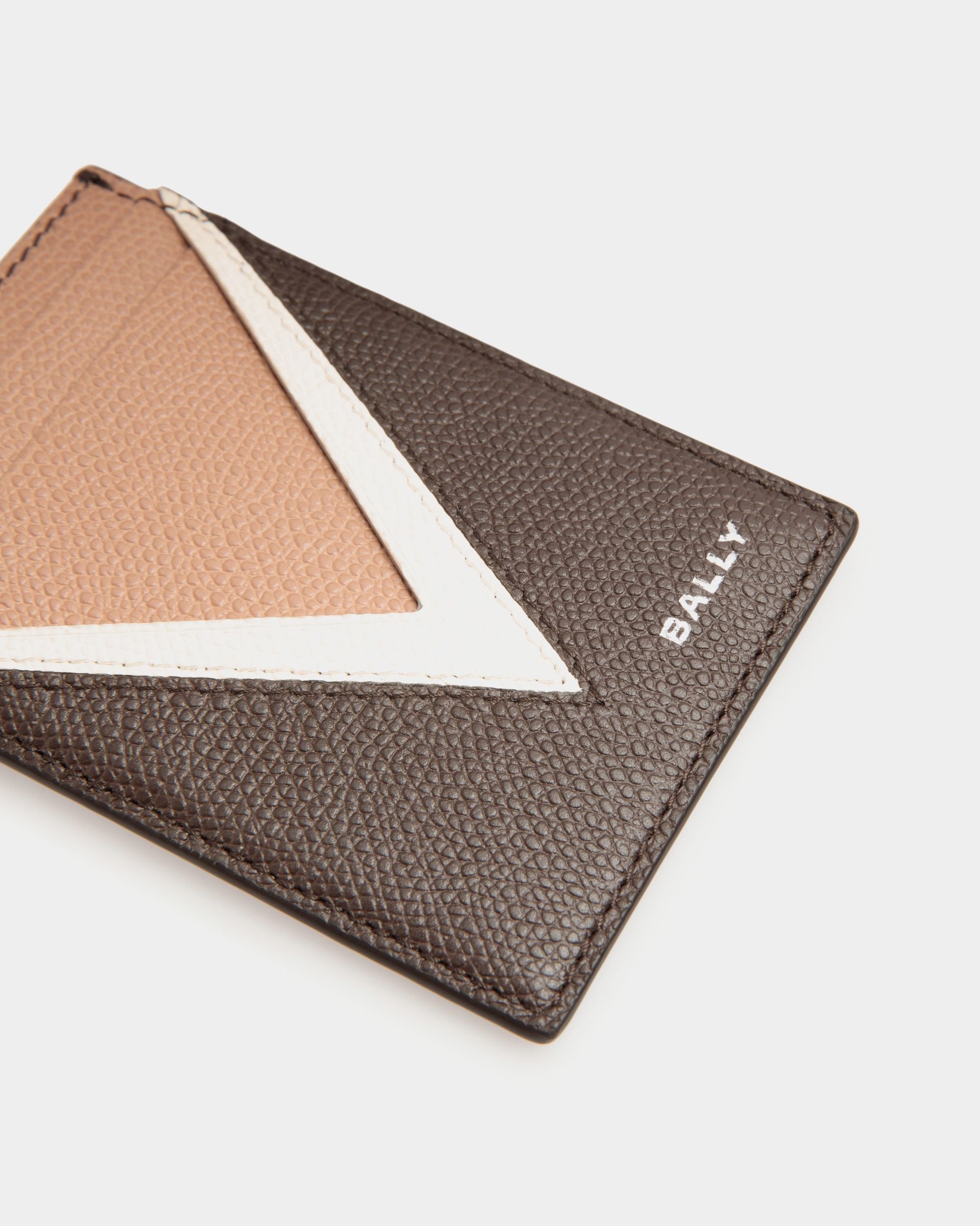 Bally Global - Flag Card Holder in Ebano Leather - Brown
