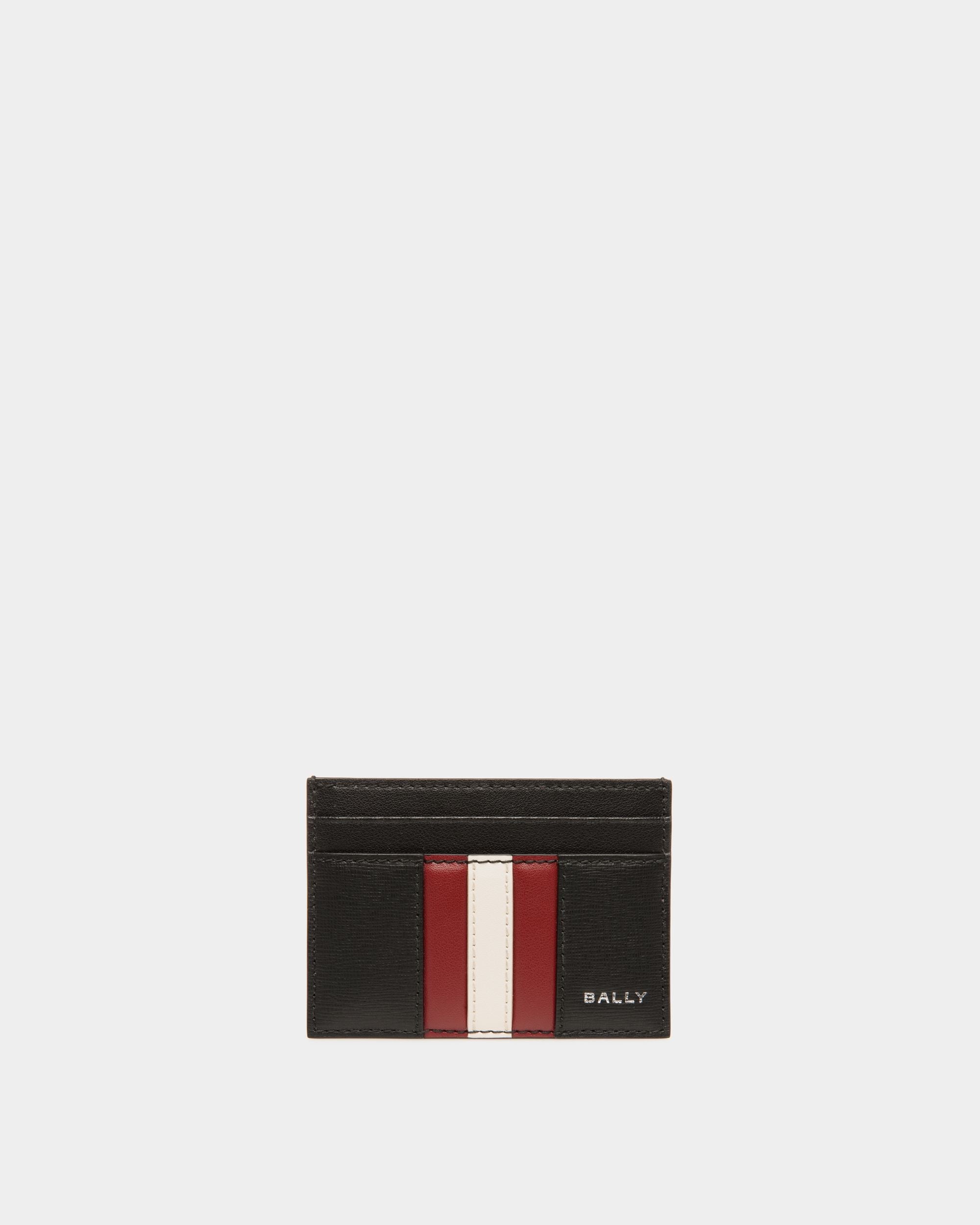 Bally Global - Mythos Card Holder In Black Recycled Leather - Black