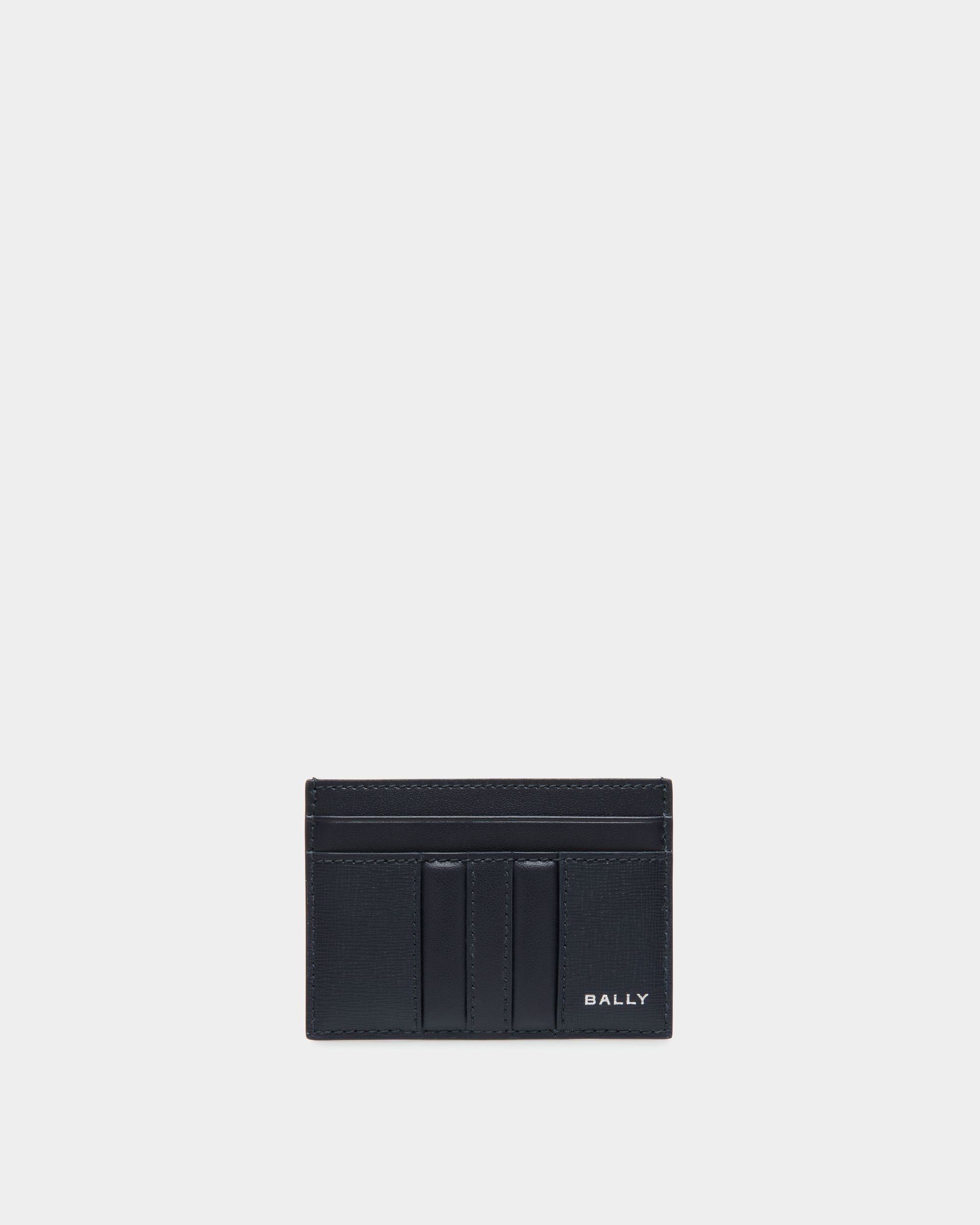 Bally Global - Tarjetero Mythos De Piel Reciclada Navy Blue - Azul