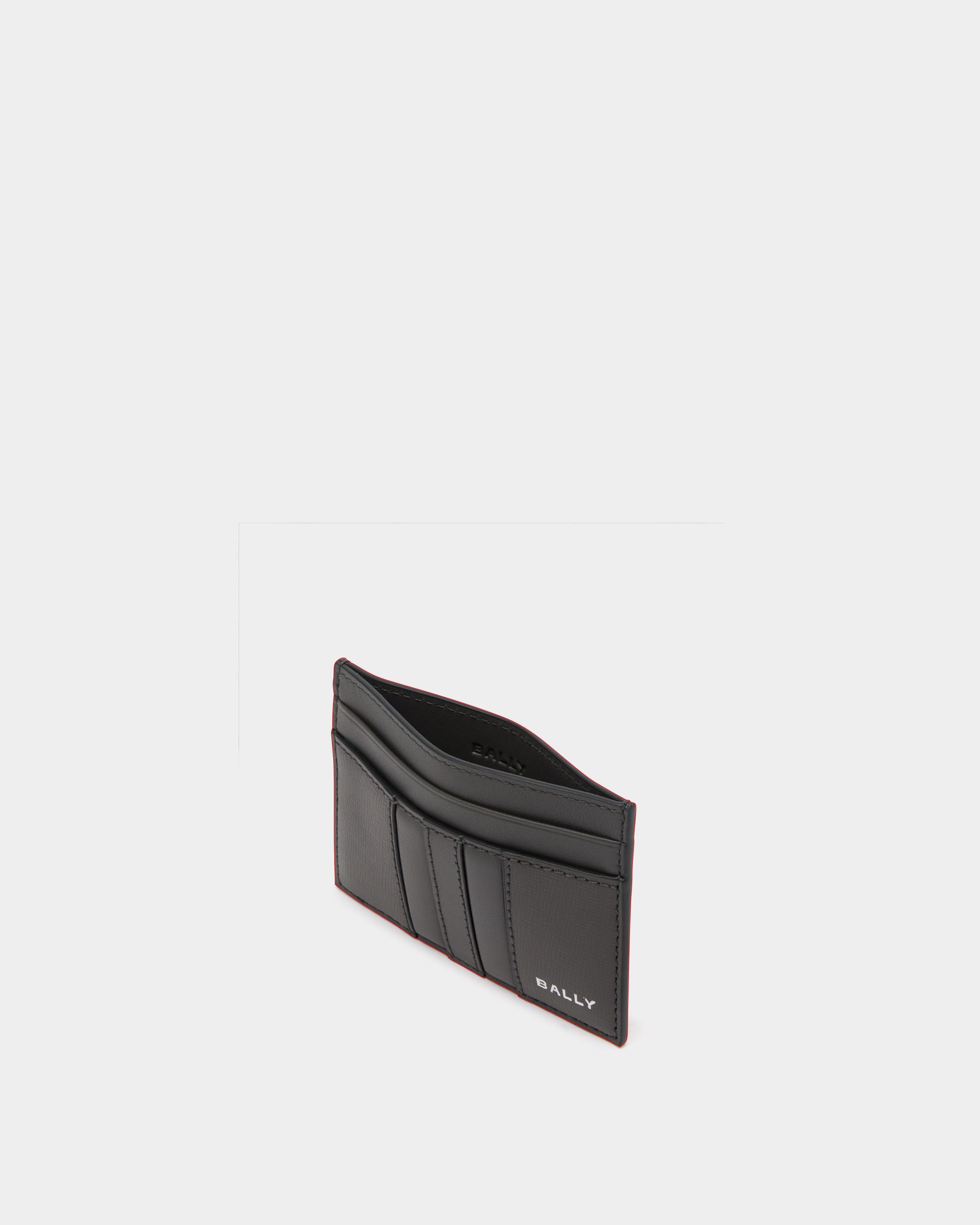 Bally Global - Mythos Card Holder in Grey Recycled Leather - Grey