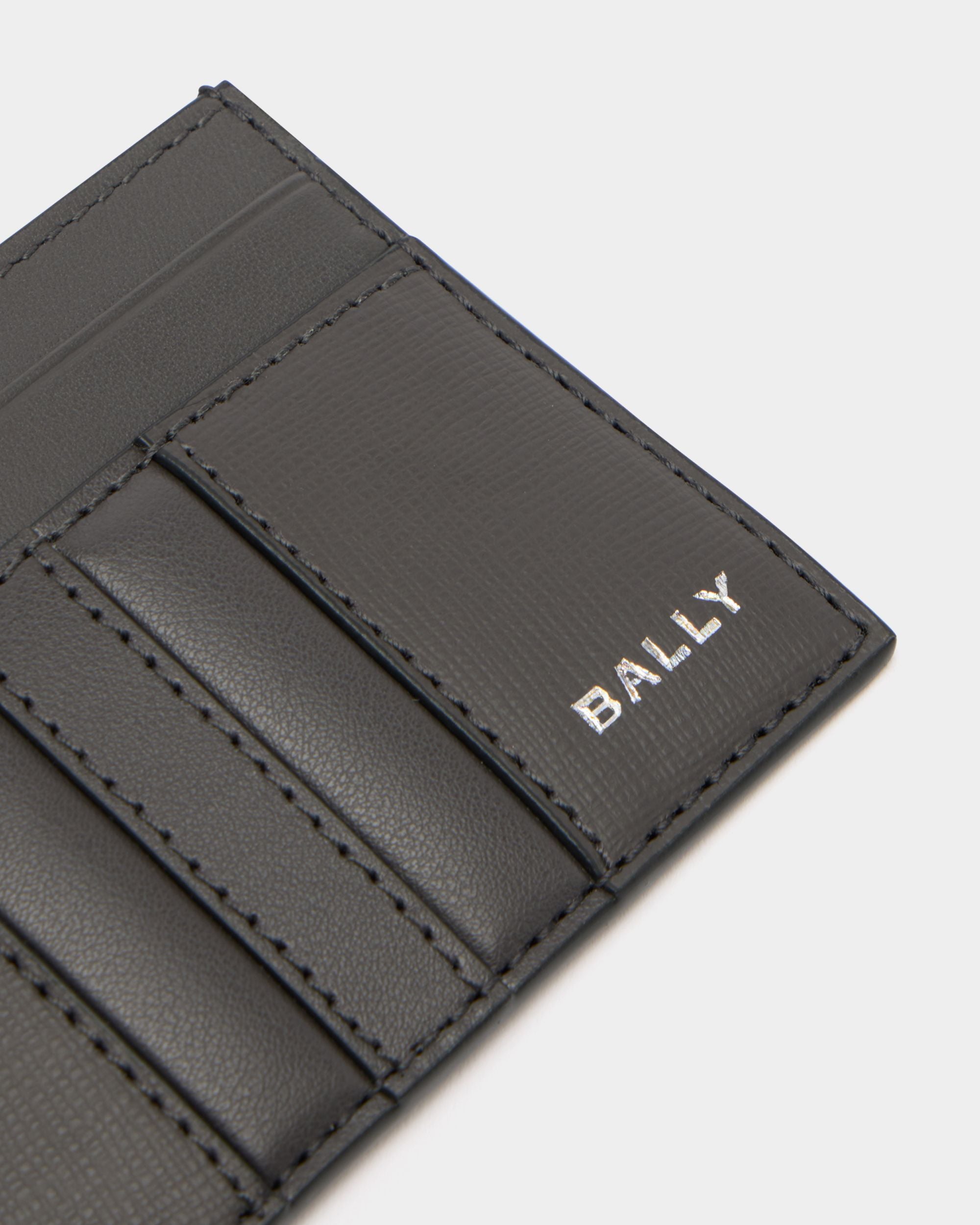 Bally Global - Mythos Card Holder in Grey Recycled Leather - Grey
