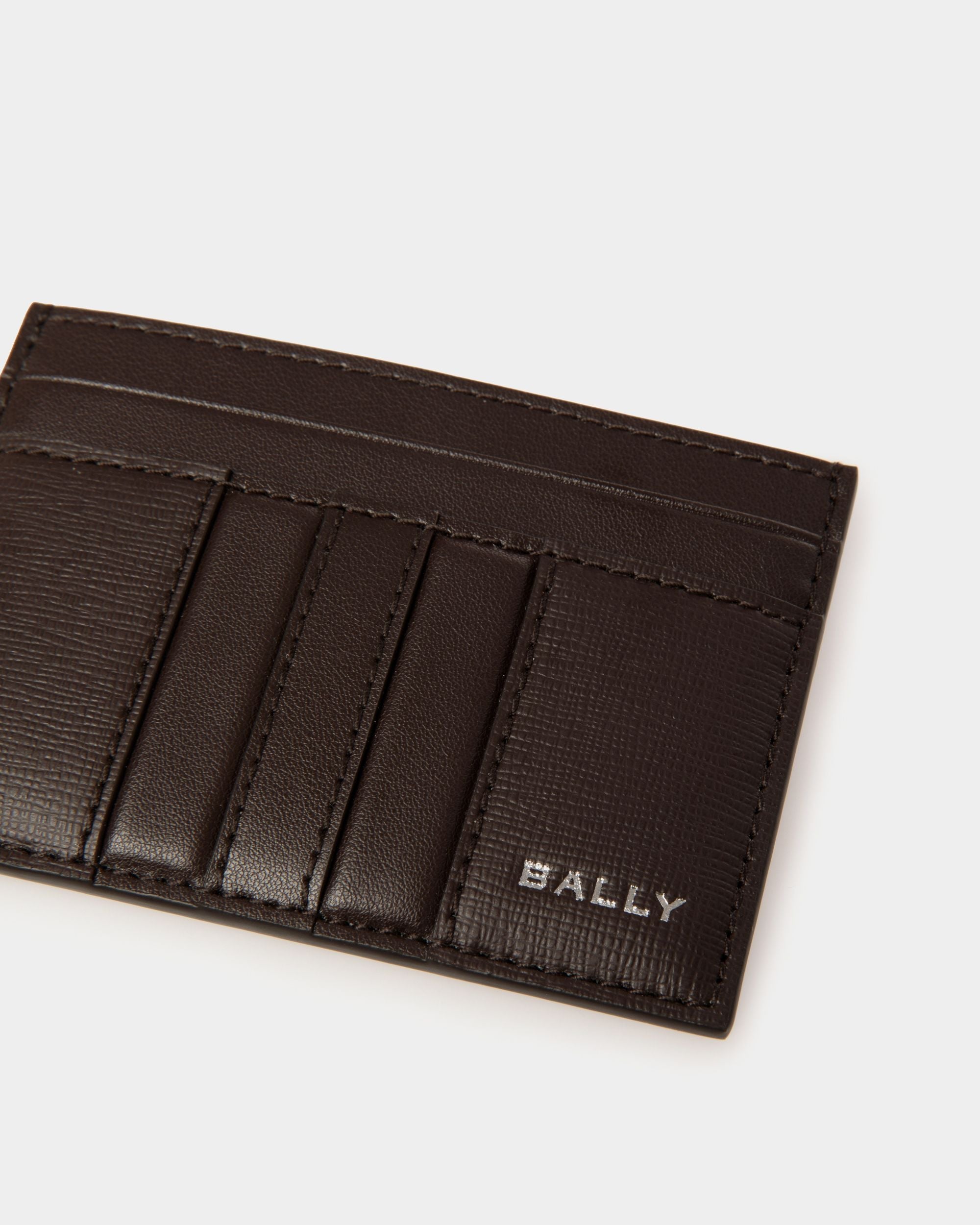 Bally Global - Tarjetero Mythos De Piel Reciclada Ébano - Marrón