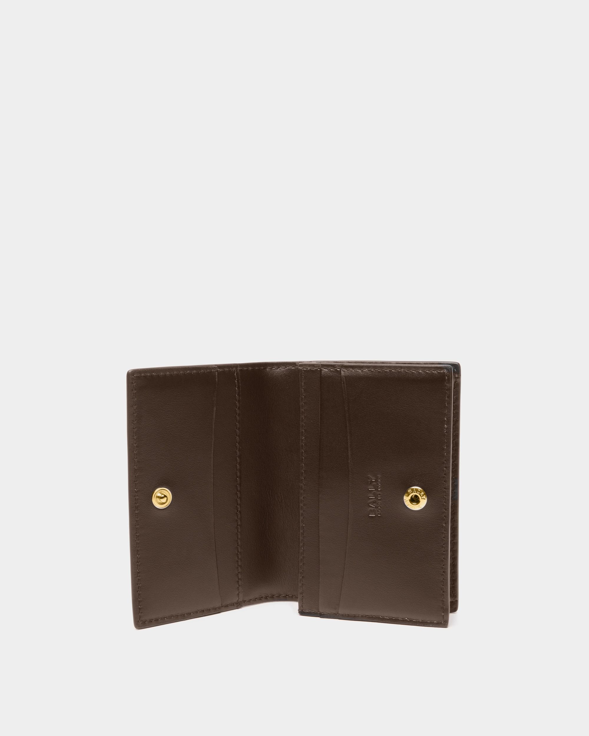 Bally Global - Deco Business Card Holder in Ebano Leather - Brown