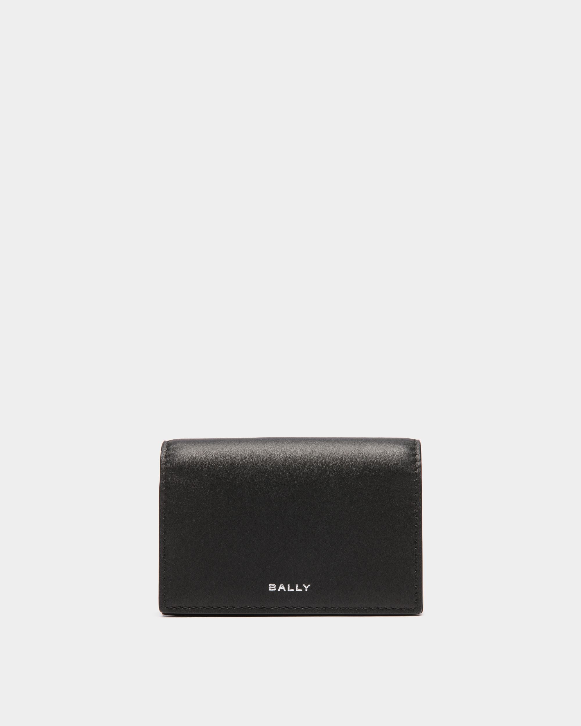 Bally Global - Tarjetero Deco De Piel Negra Para Hombre - Negro
