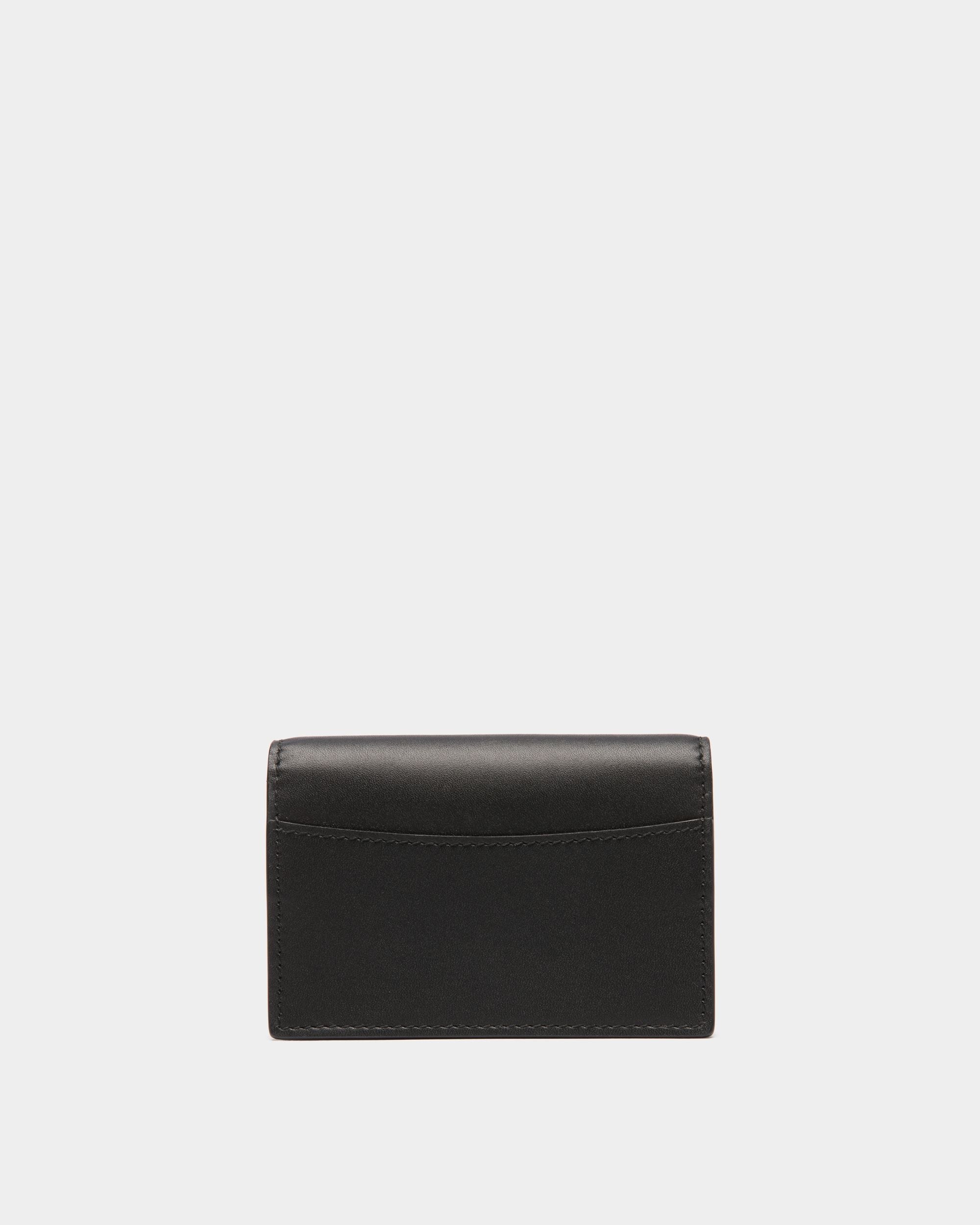 Bally Global - Tarjetero Deco De Piel Negra Para Hombre - Negro