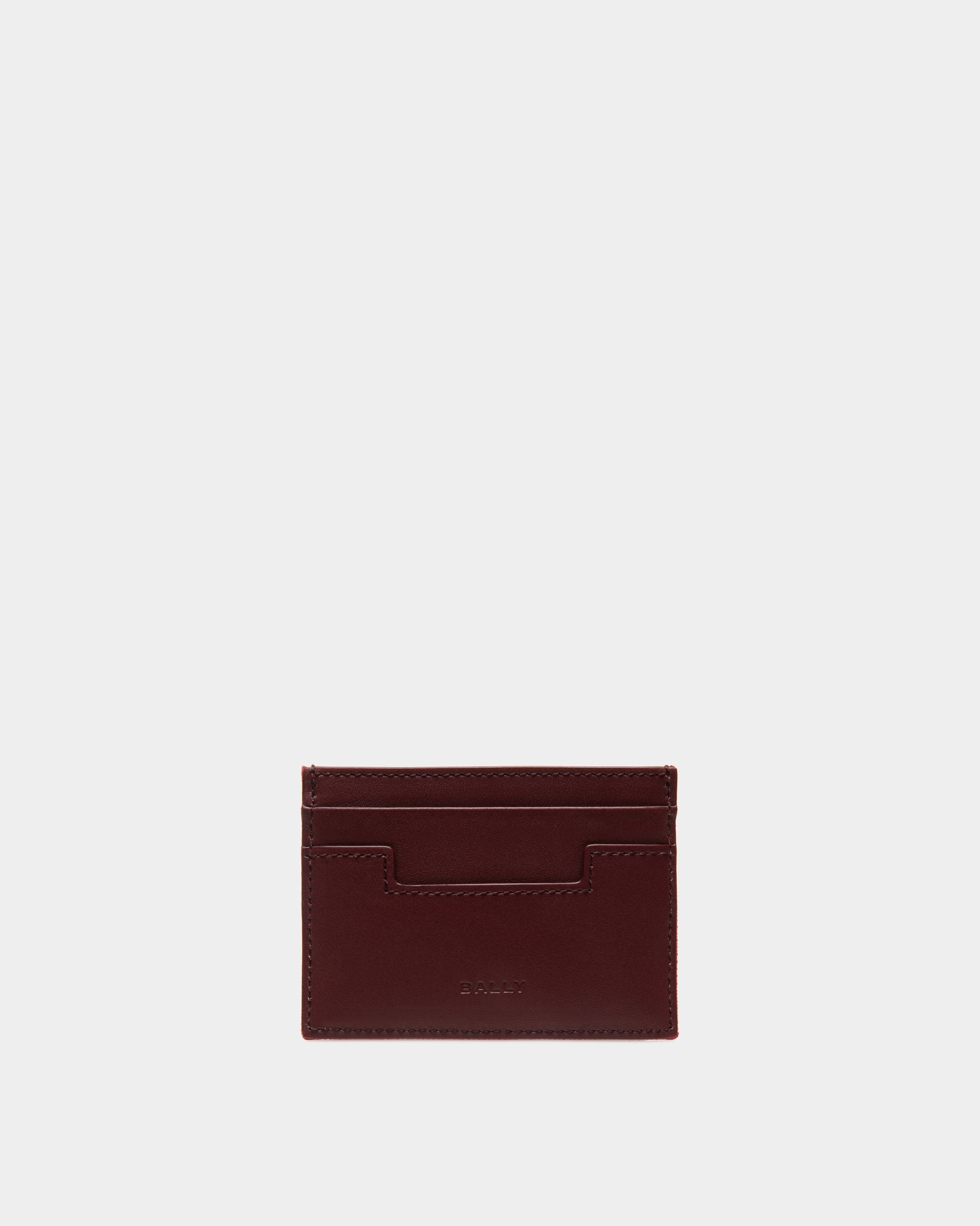 Bally Global - Easy Bally Card Holder In Candy Red Cotton Canvas - Red
