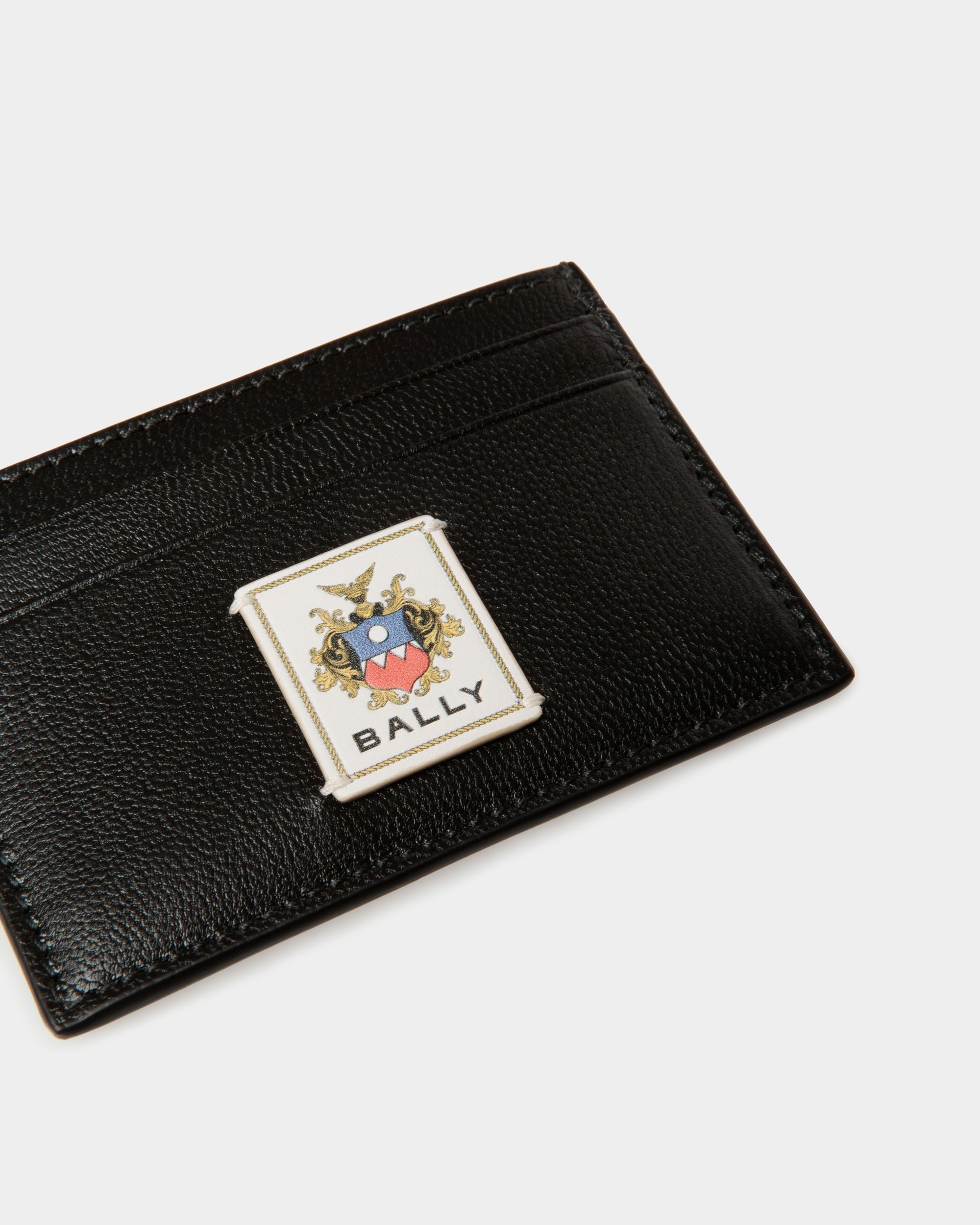 Bally Global - Easy Bally Card Holder In Black Leather - Black