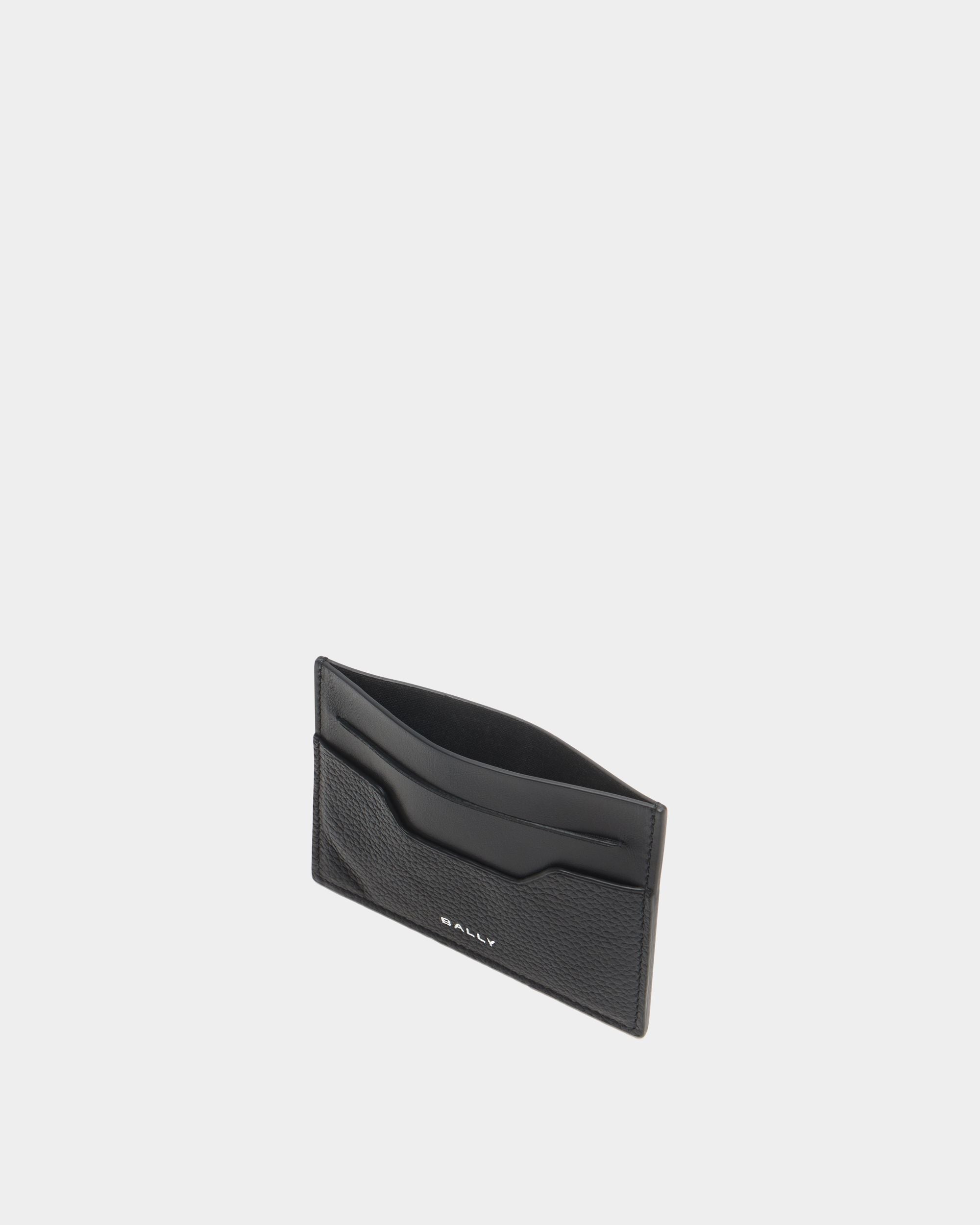 Bally Global - Porte-Cartes Capitol En Cuir Grainé Noir - Noir