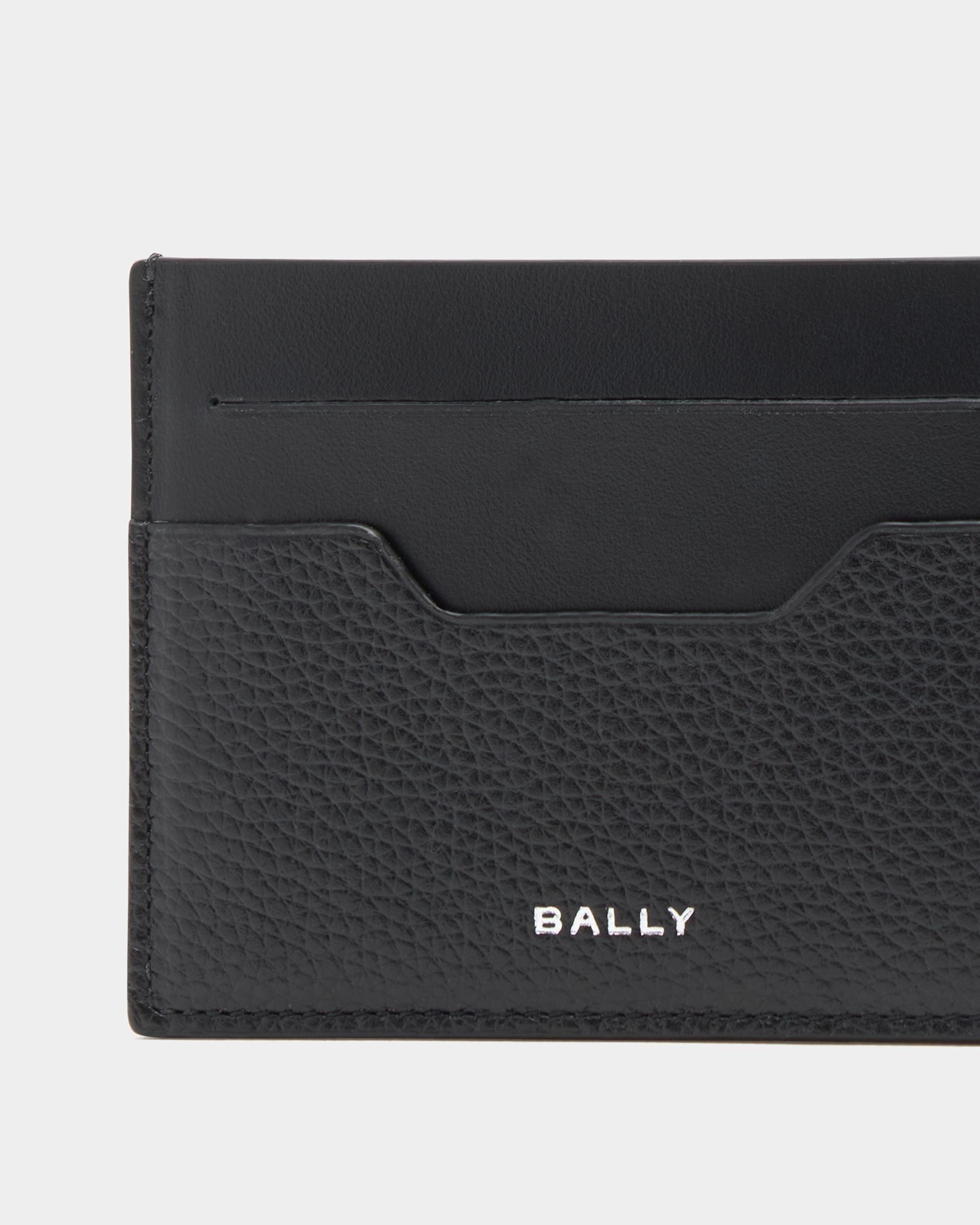 Bally Global - Porte-Cartes Capitol En Cuir Grainé Noir - Noir