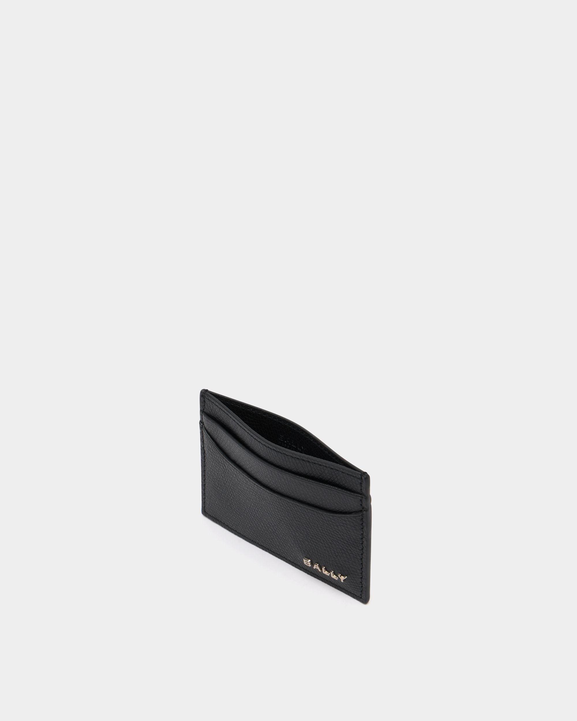 Bally Global - Bally Essential Card Holder in Black Grained Leather - Black
