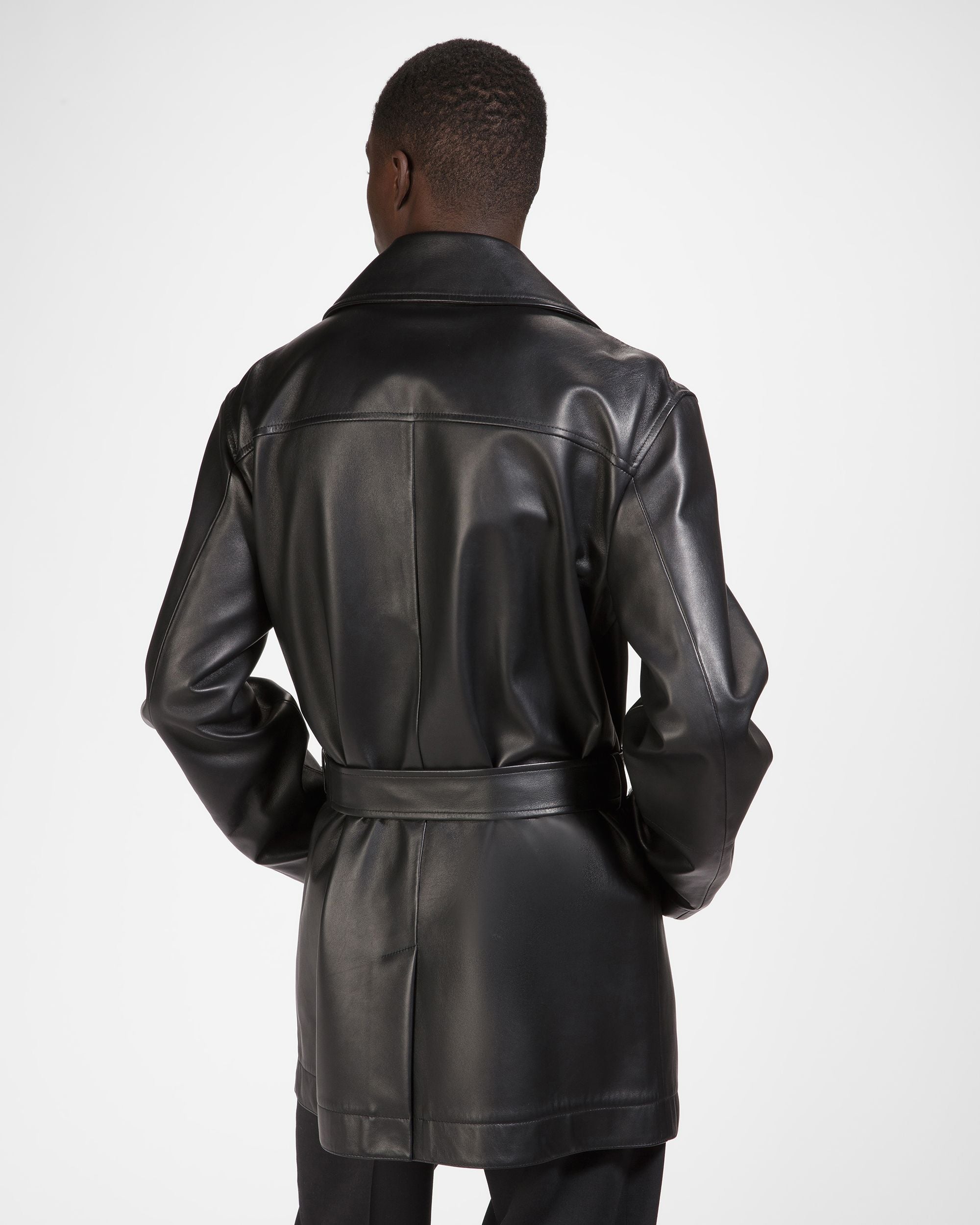 Bally Global - Leather Coat - Black