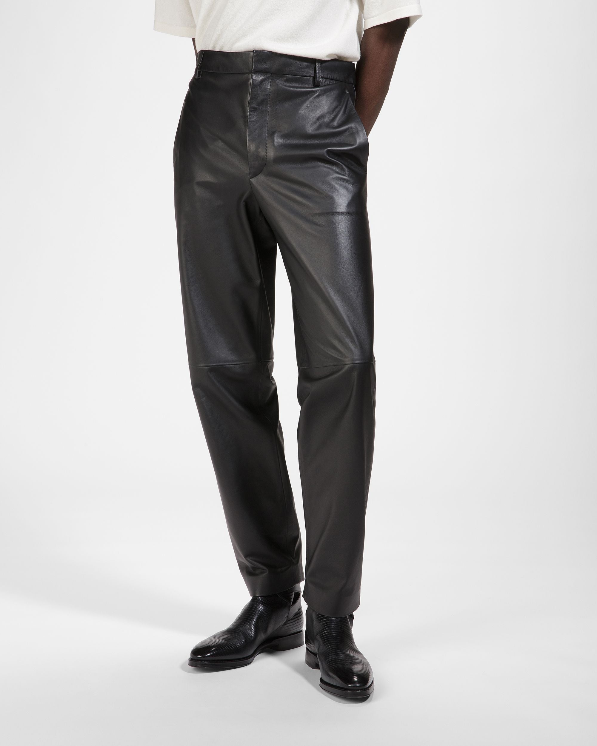 Bally Global - Leather Pants - Noir