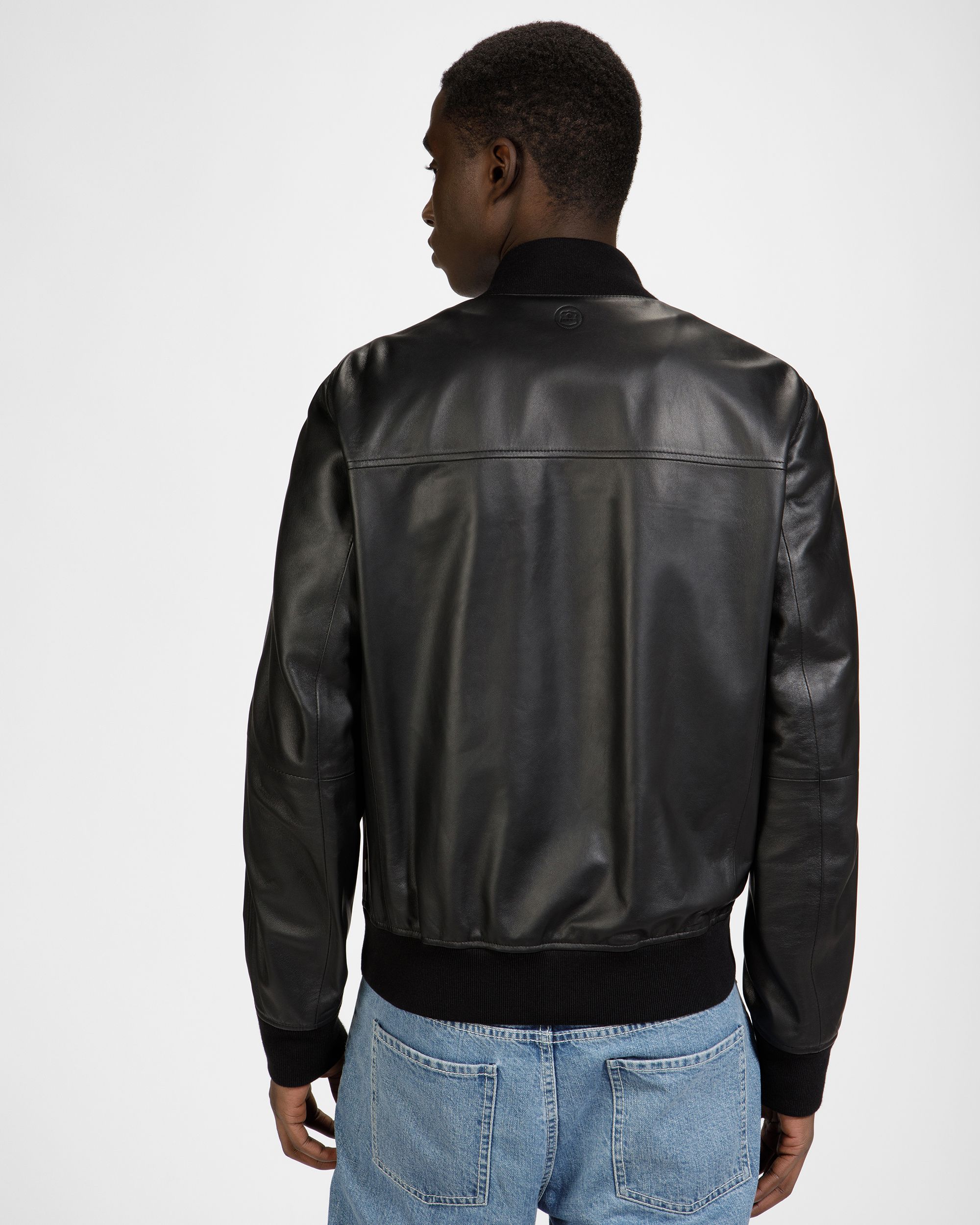 Bally Global - Chaqueta Bómber De Piel - Negro