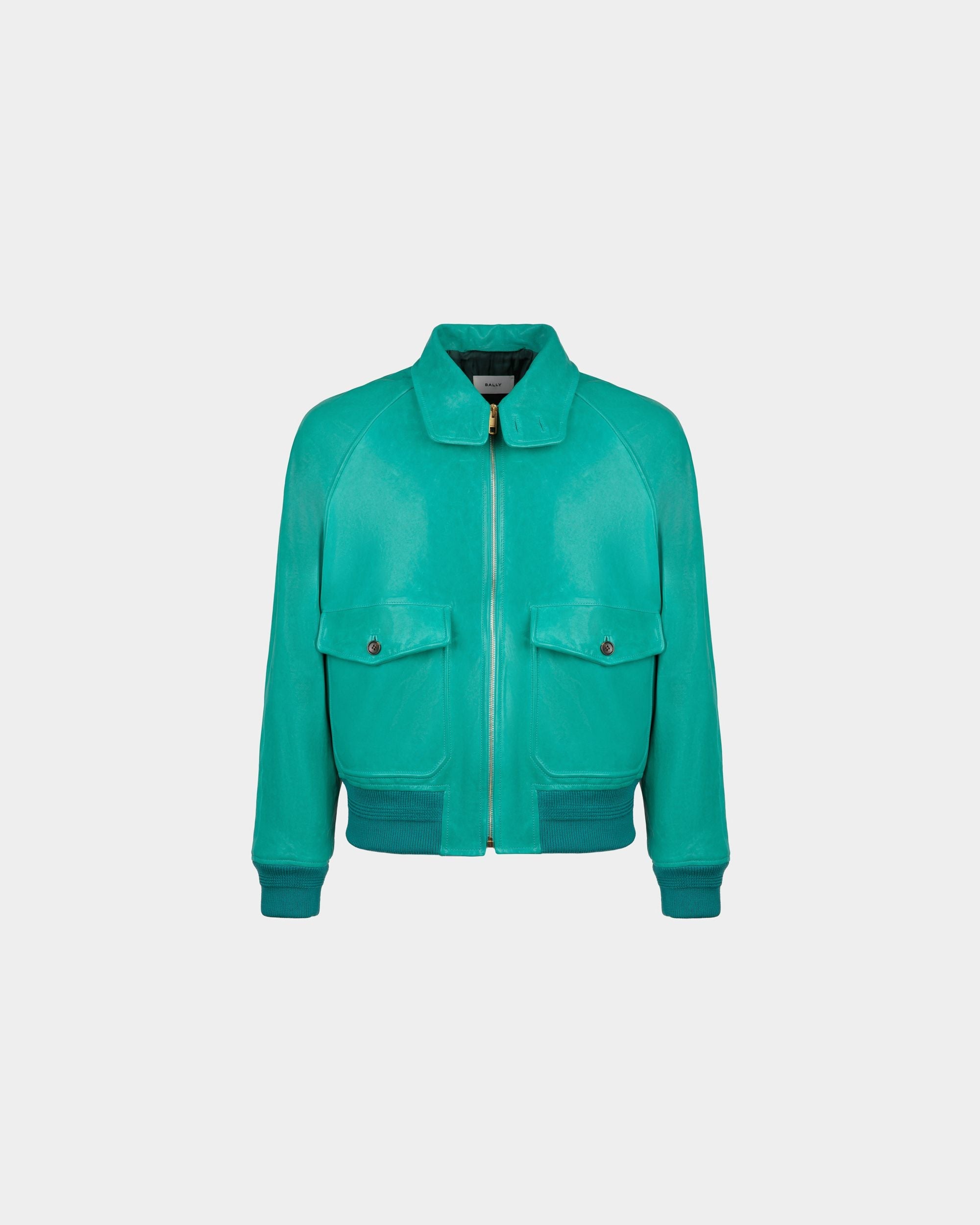 Bally Global - Bomber in Leather - Green
