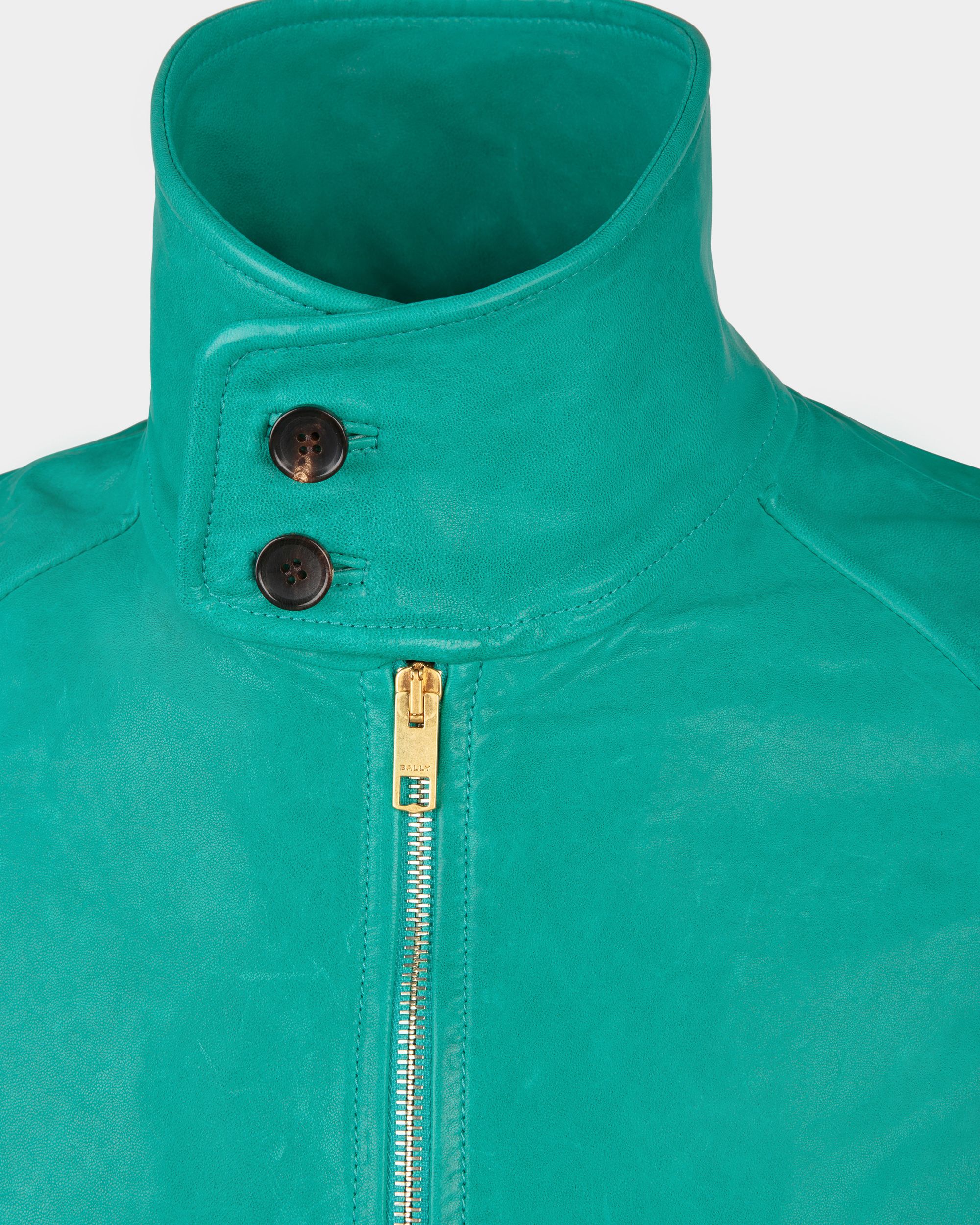 Bally Global - Bomber in Leather - Green