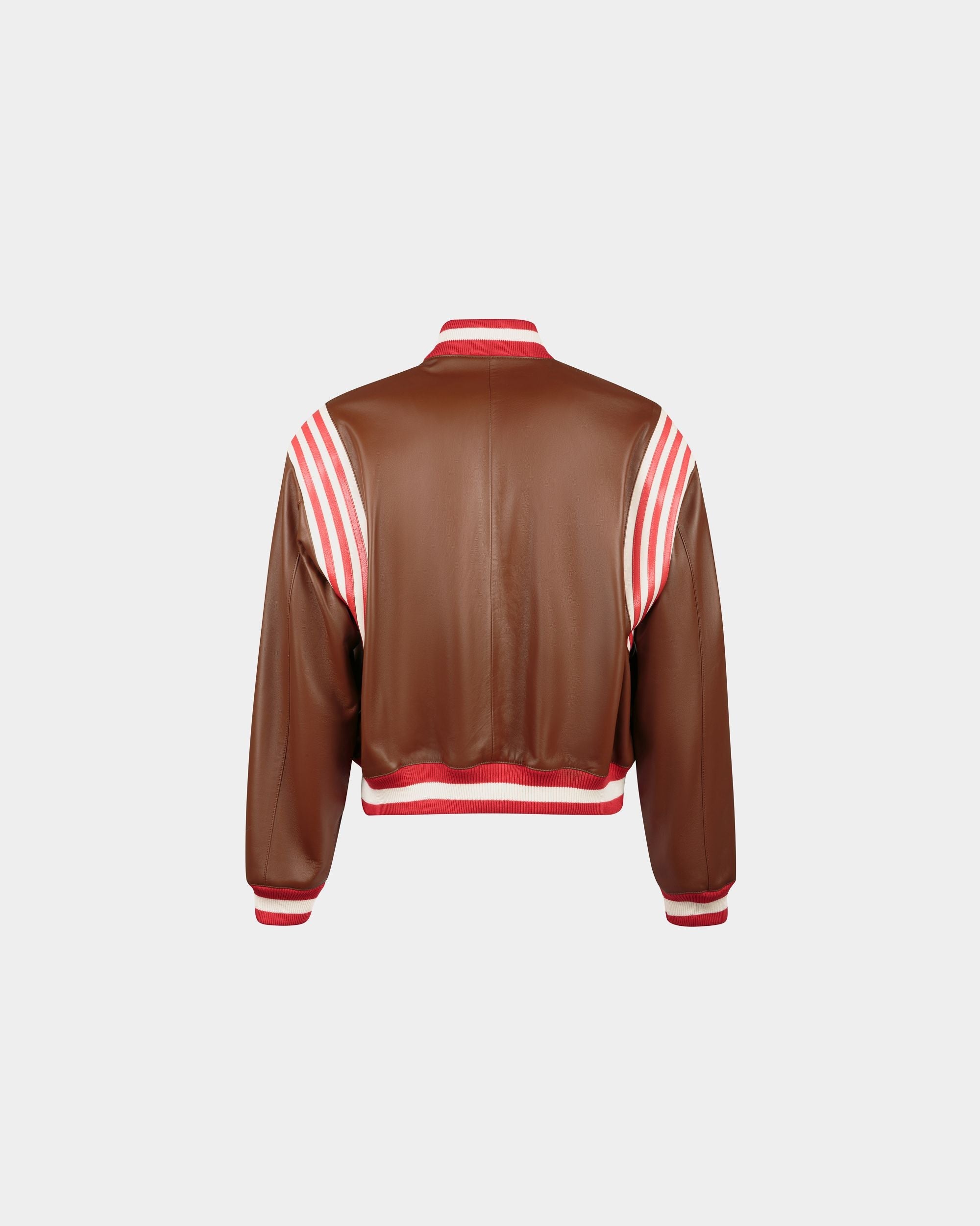 Bally Global - Leather Bomber In Brown Leather - Brown