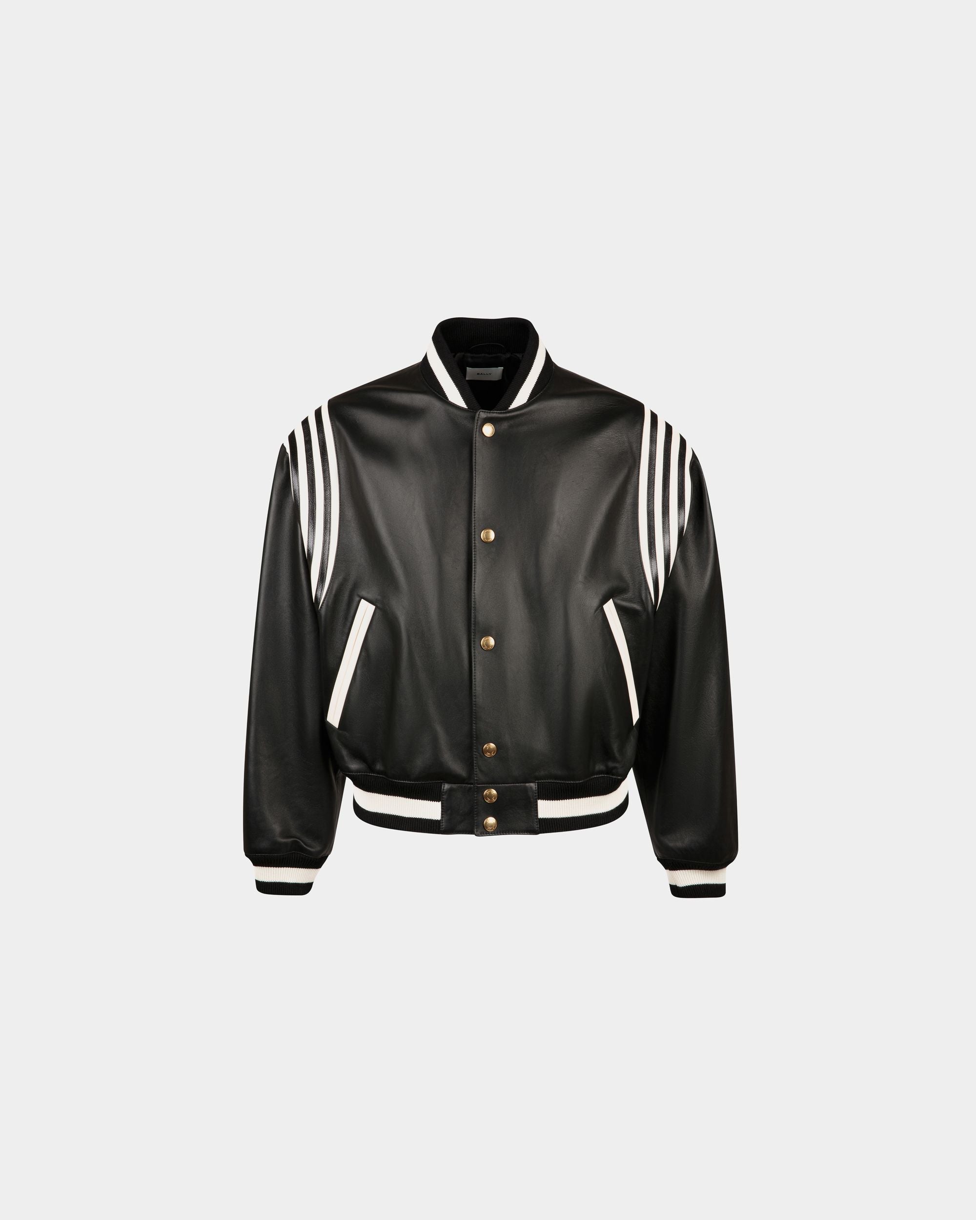 Bally Global - Bomber Jacket in Black Leather - Negro