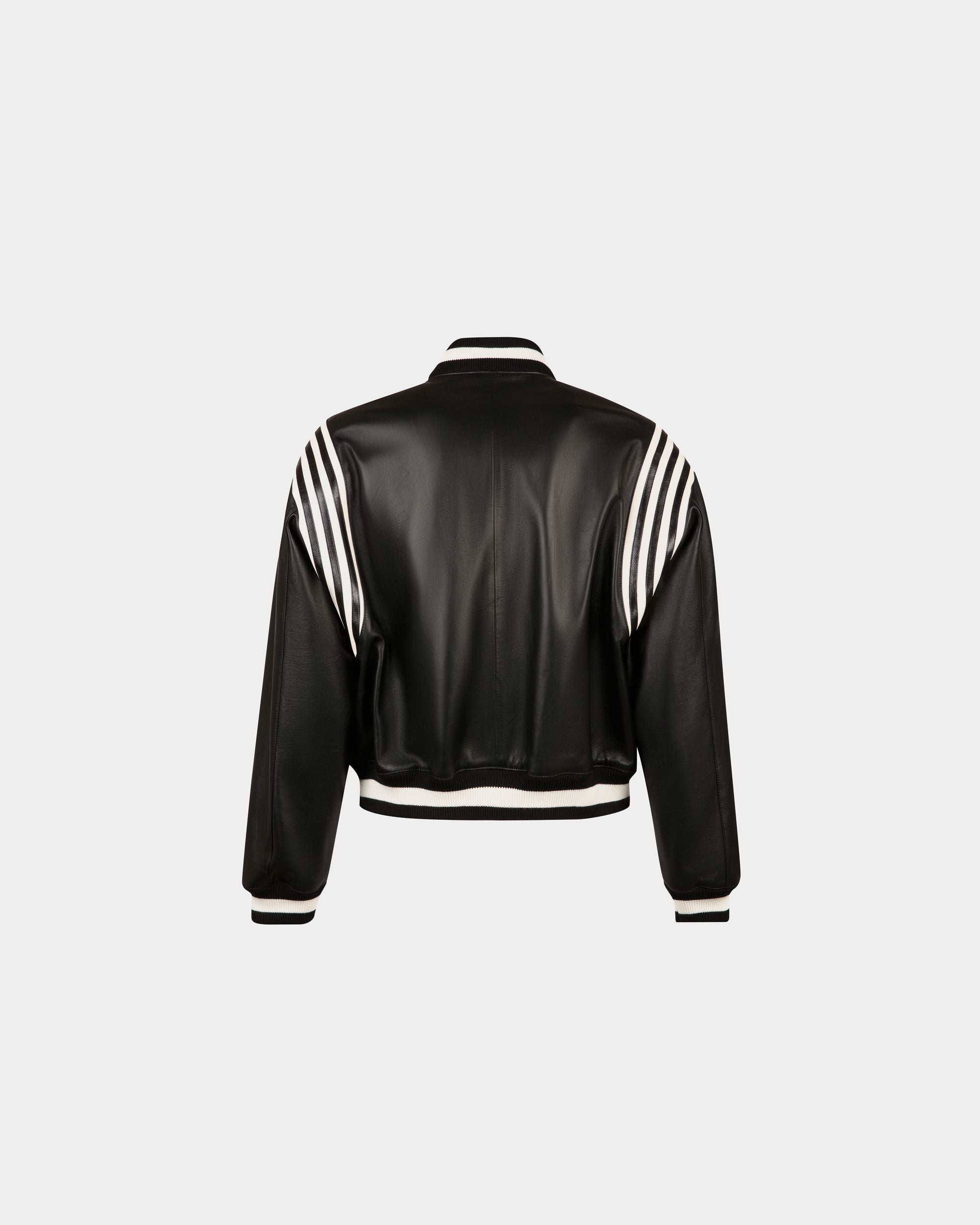Bally Global - Bomber Jacket in Black Leather - Negro