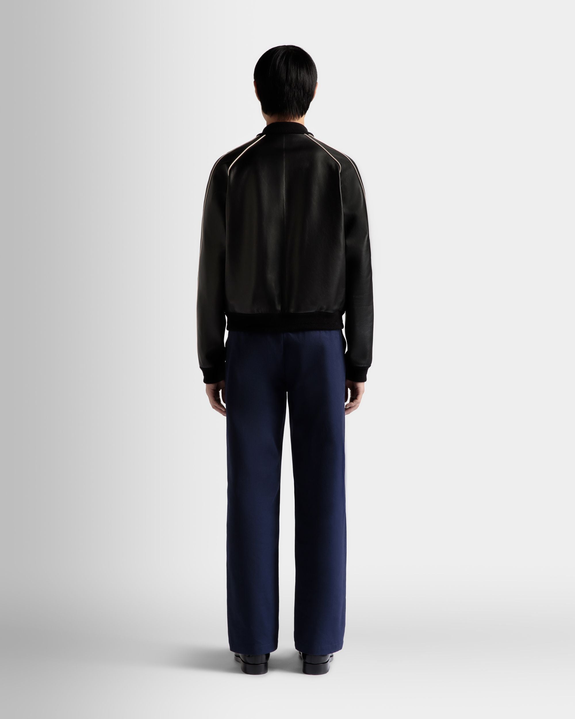 Bally Global - Bómber De Piel En Negro - Negro