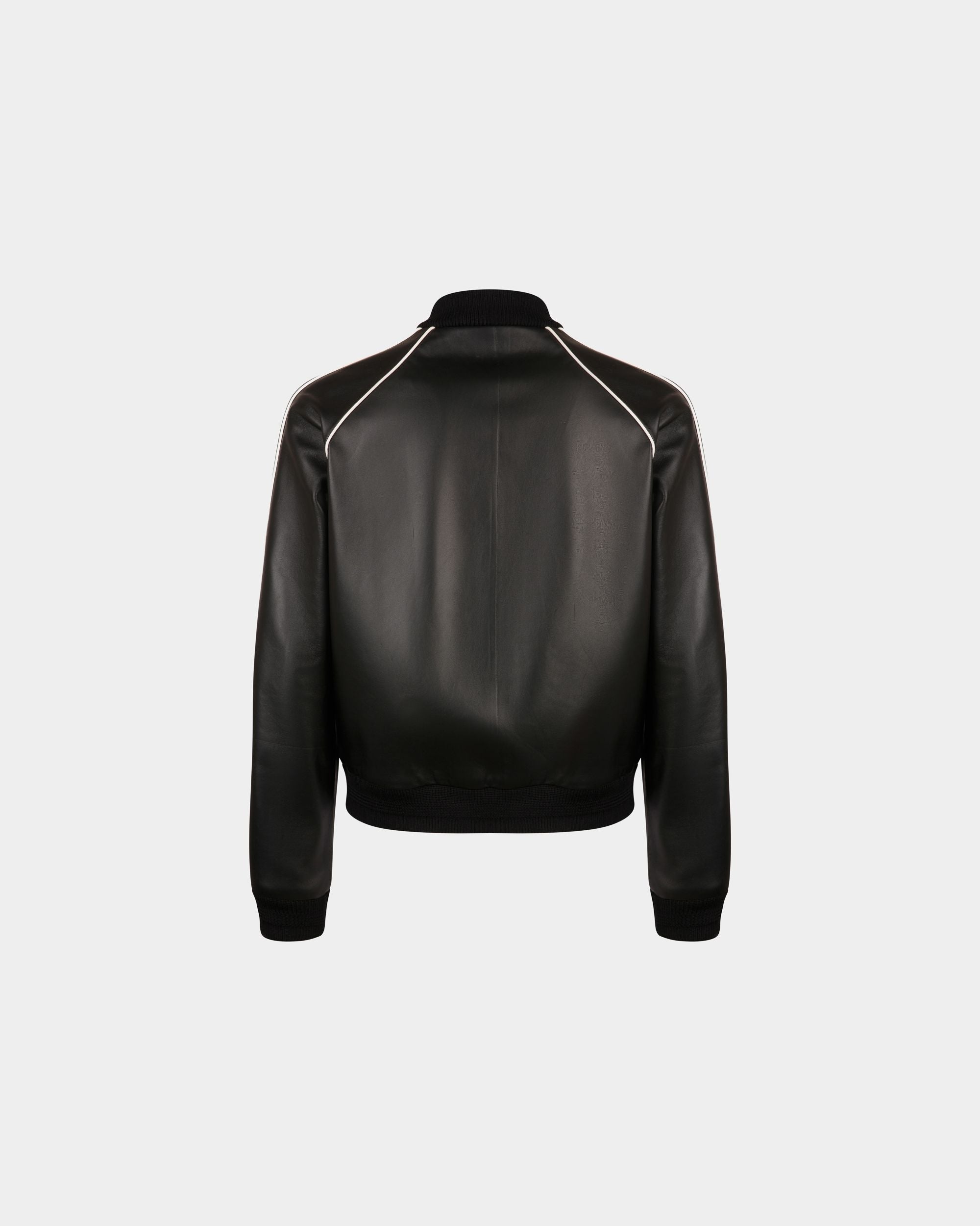 Bally Global - Bómber De Piel En Negro - Negro