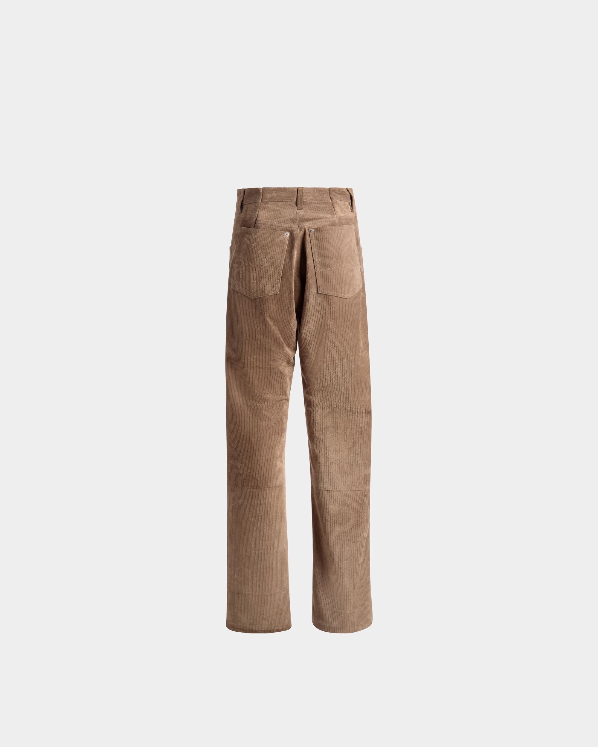 Bally Global - Straight Trousers In Sepia Leather - Brown