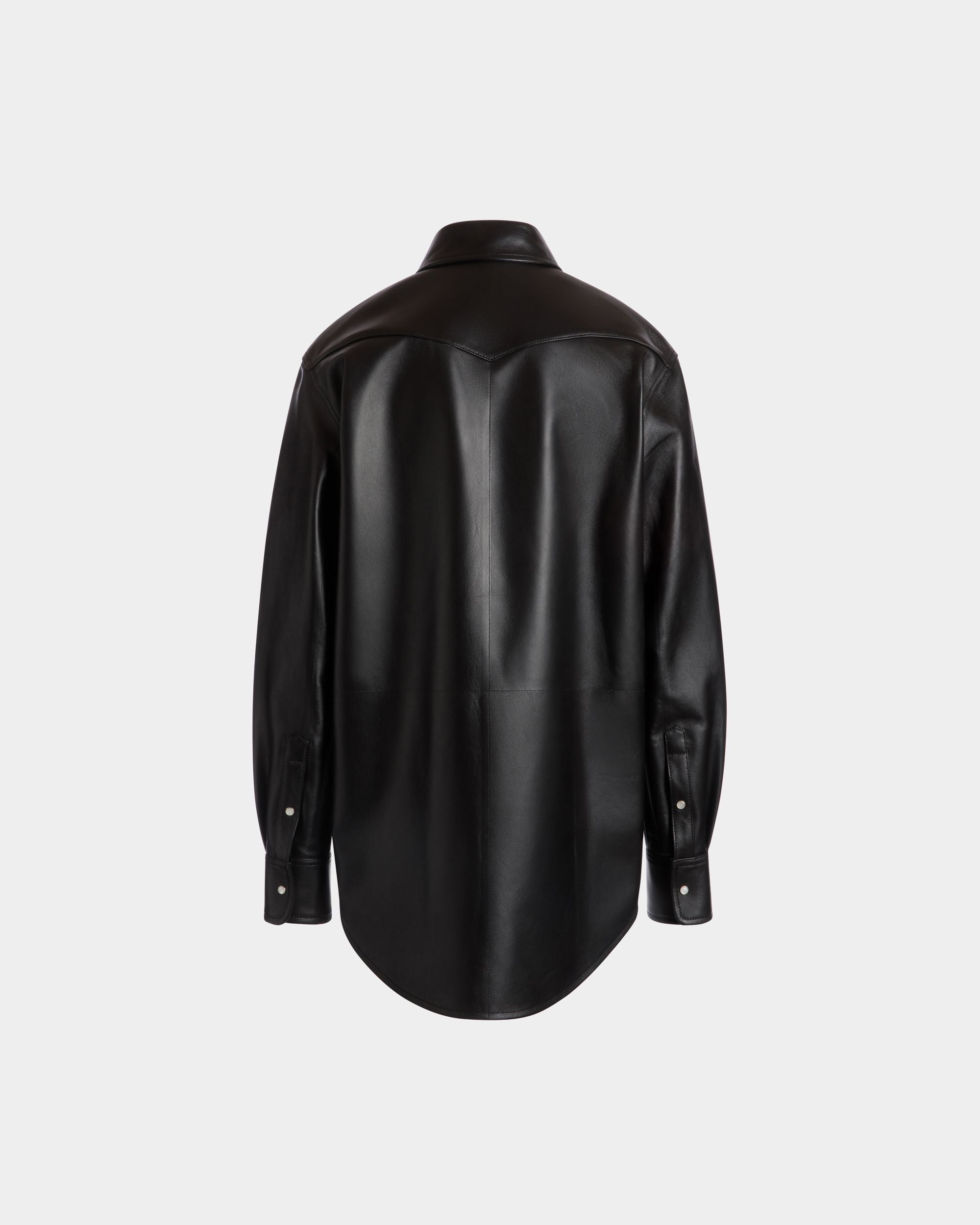 Bally Global - Camisa De Piel Negra - Negro