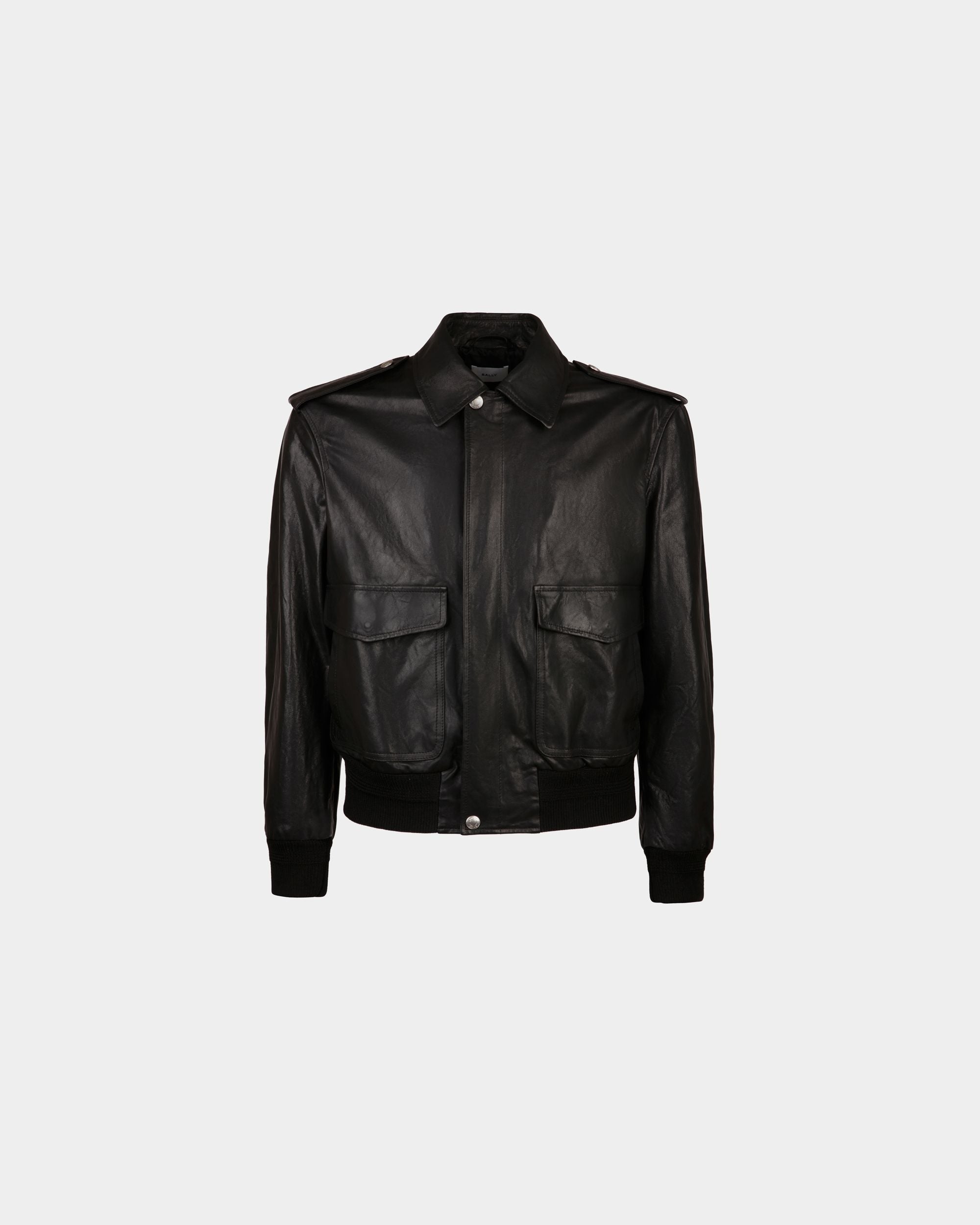 Bally Global - Blouson In Black Leather - Black