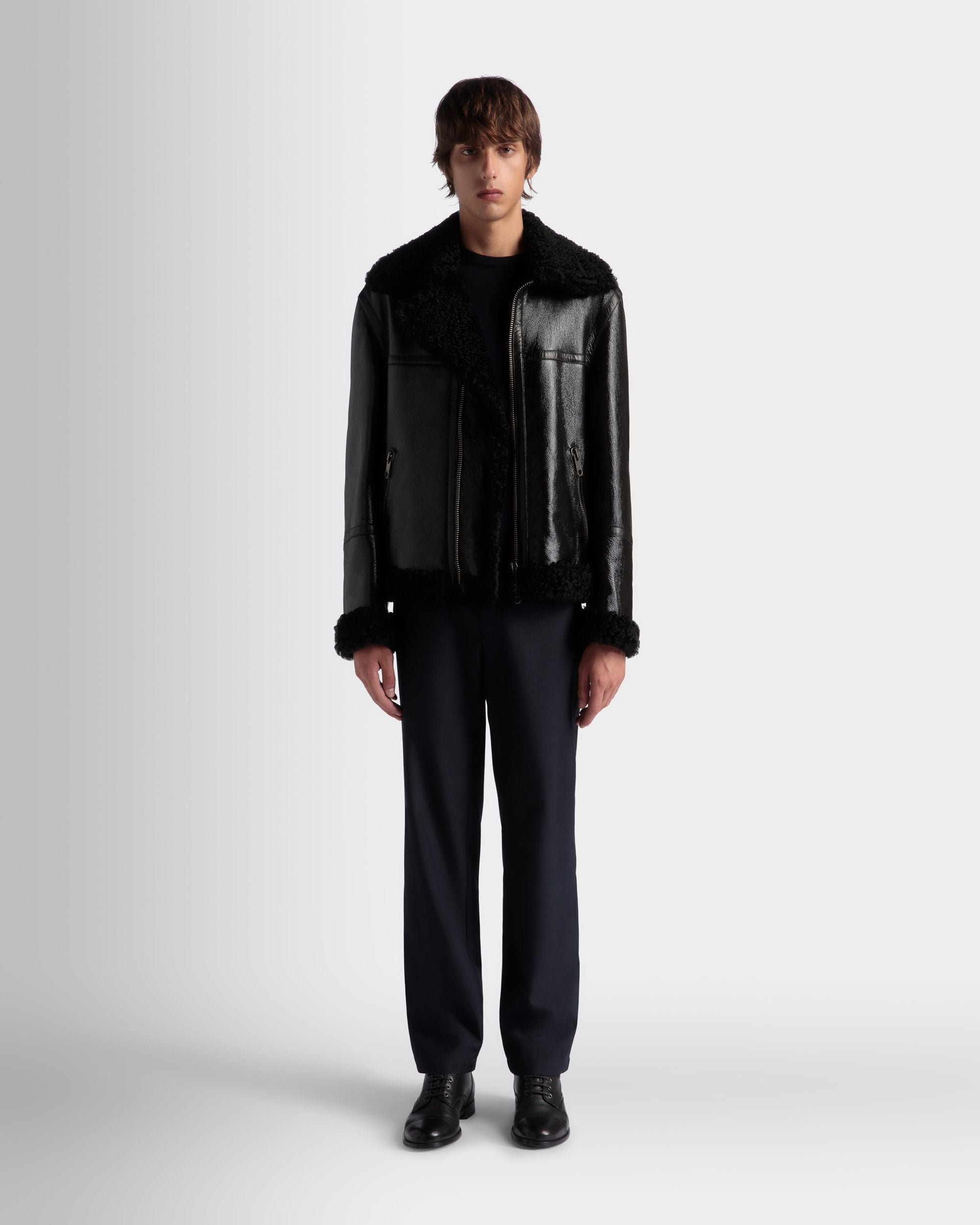 Bally Global - Adrien Brody Travel Collection Blouson In Black Leather - Black