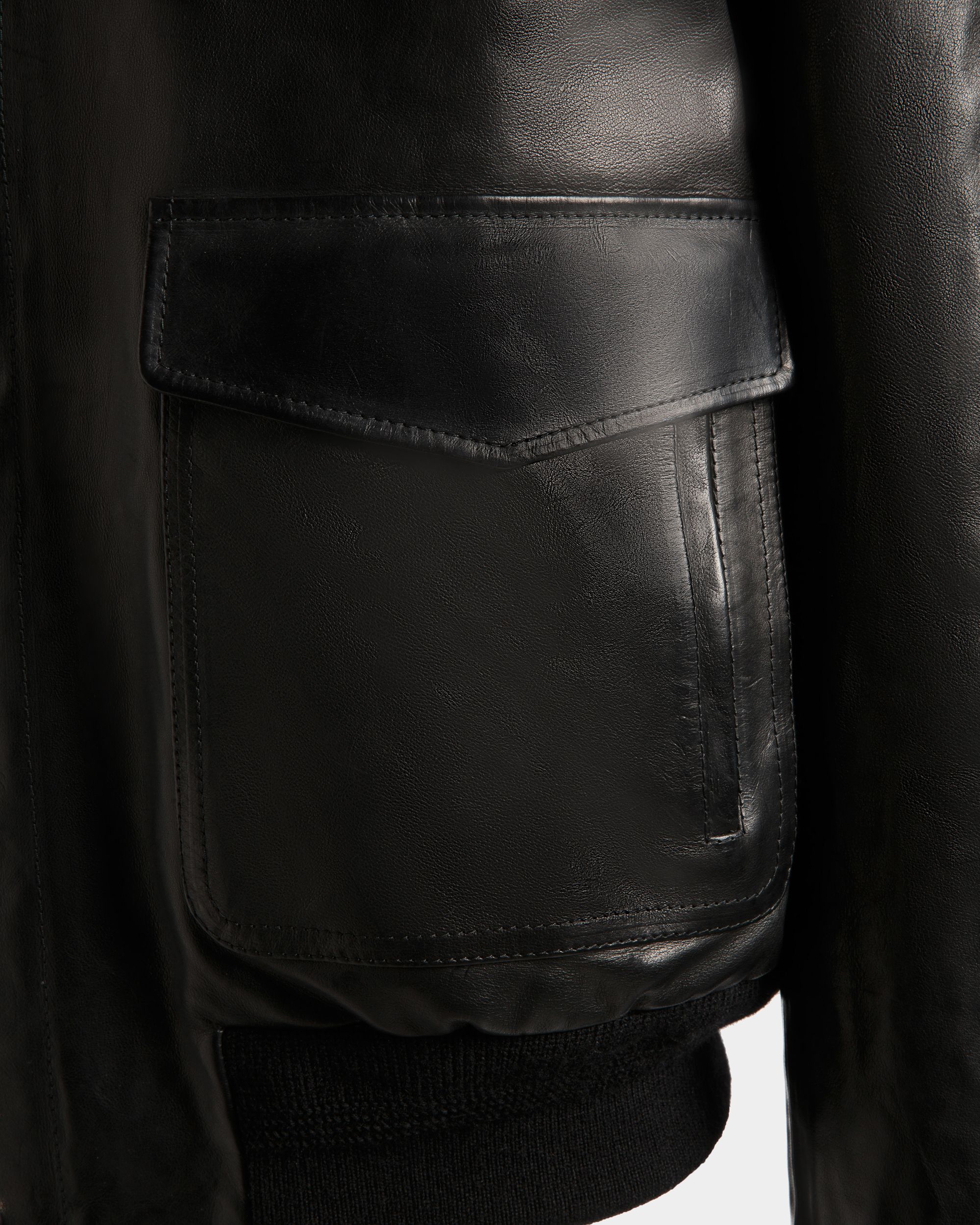 Bally Global - Aviator Jacket In Black Leather - Black