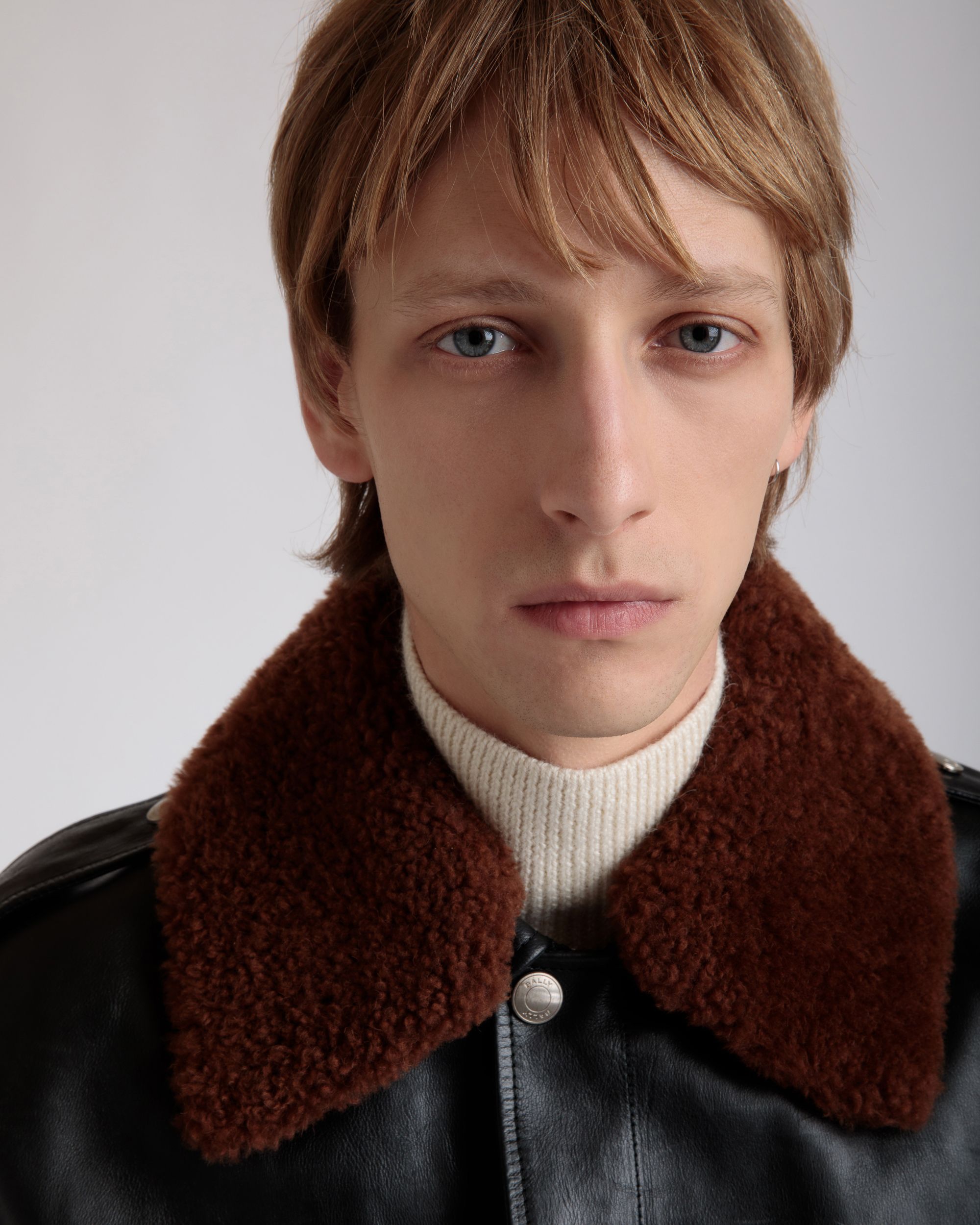 Bally Global - Aviator Jacket In Black Leather - Black