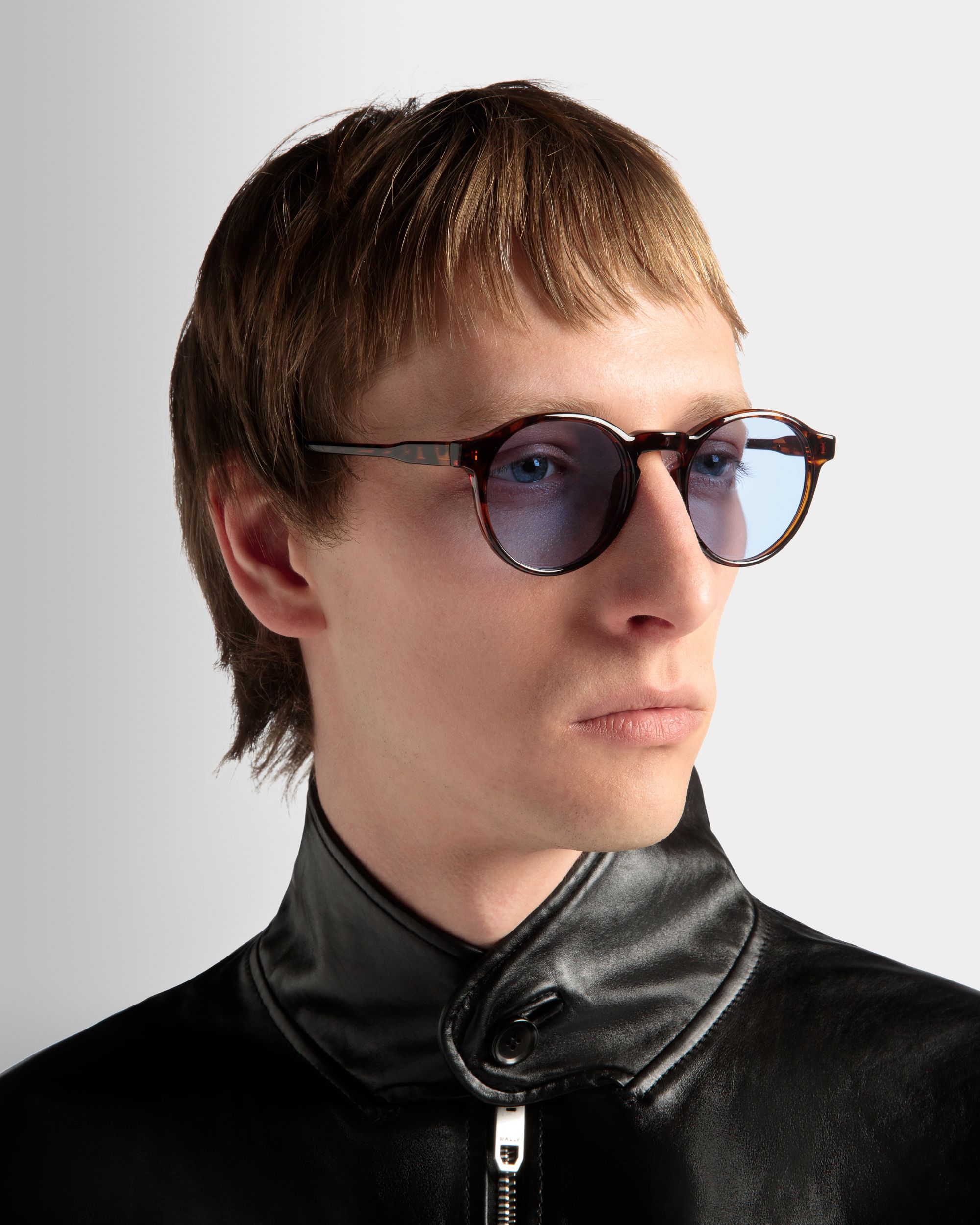 Bally Global - Bómber De Piel Negra - Negro