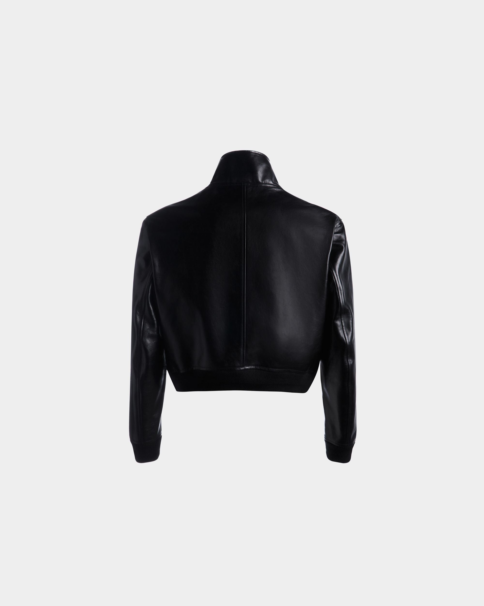 Bally Global - Bómber De Piel Negra - Negro