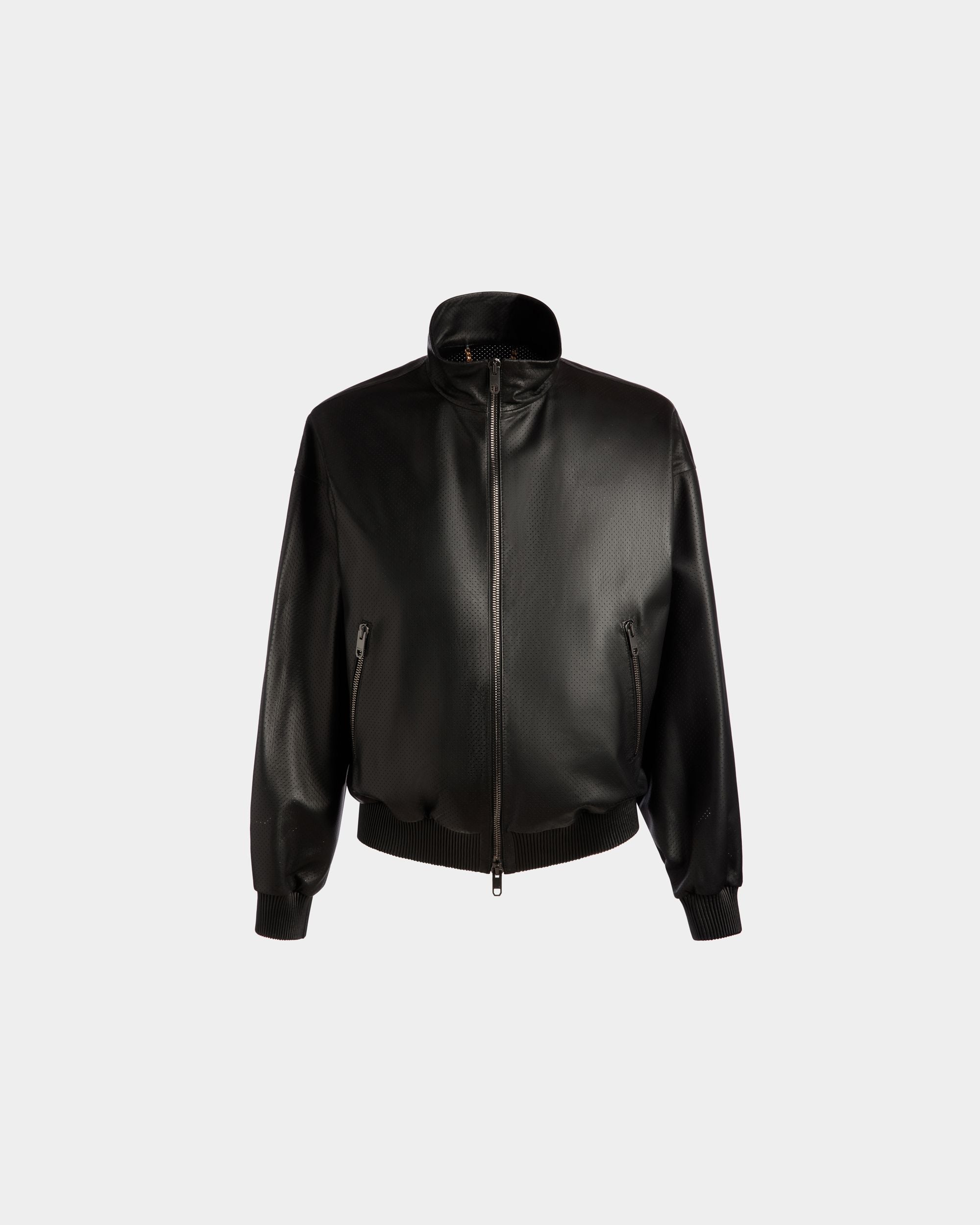 Bally Global - Adrien Brody Travel Collection Blouson In Black Leather - Negro
