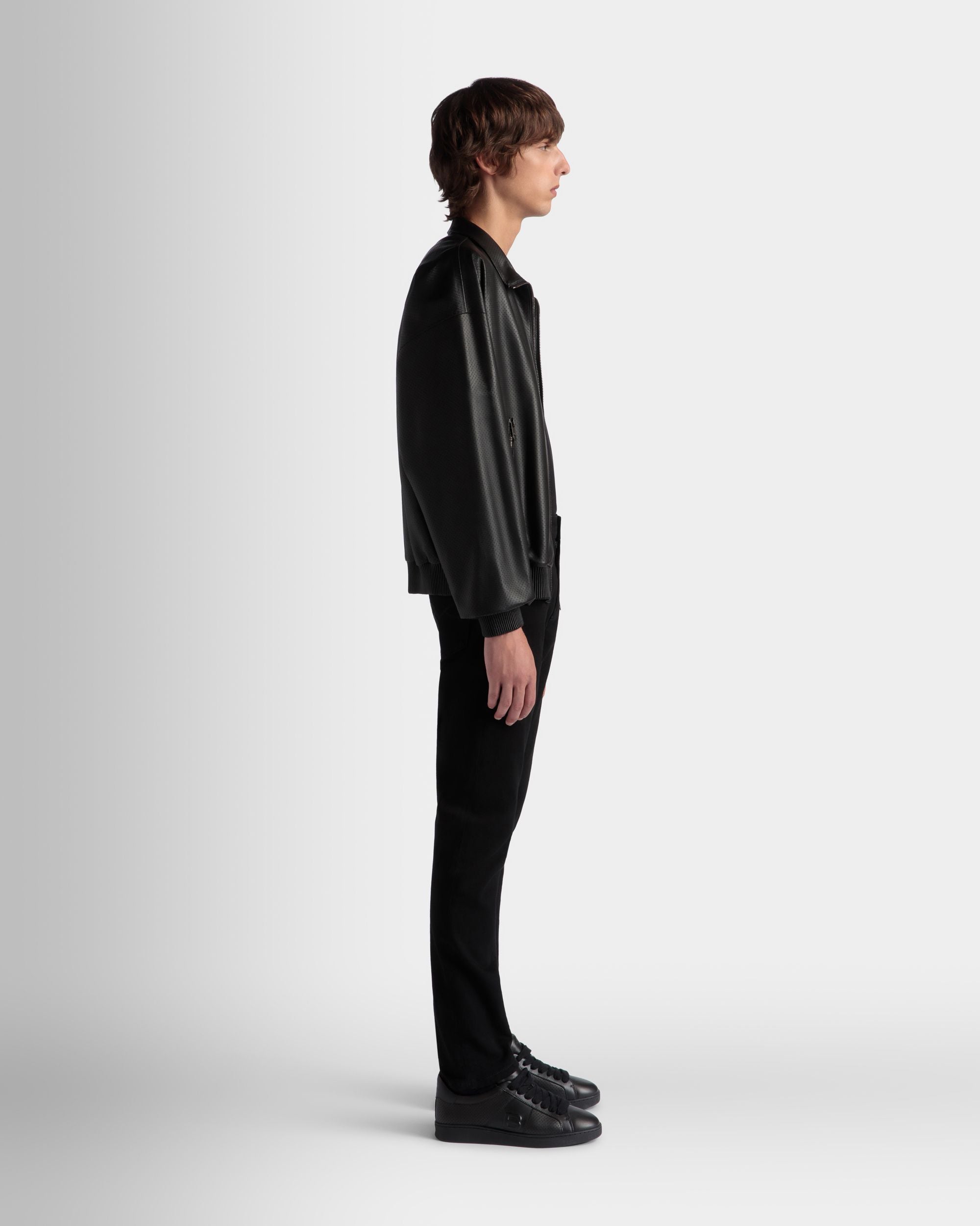 Bally Global - Adrien Brody Travel Collection Blouson In Black Leather - Negro